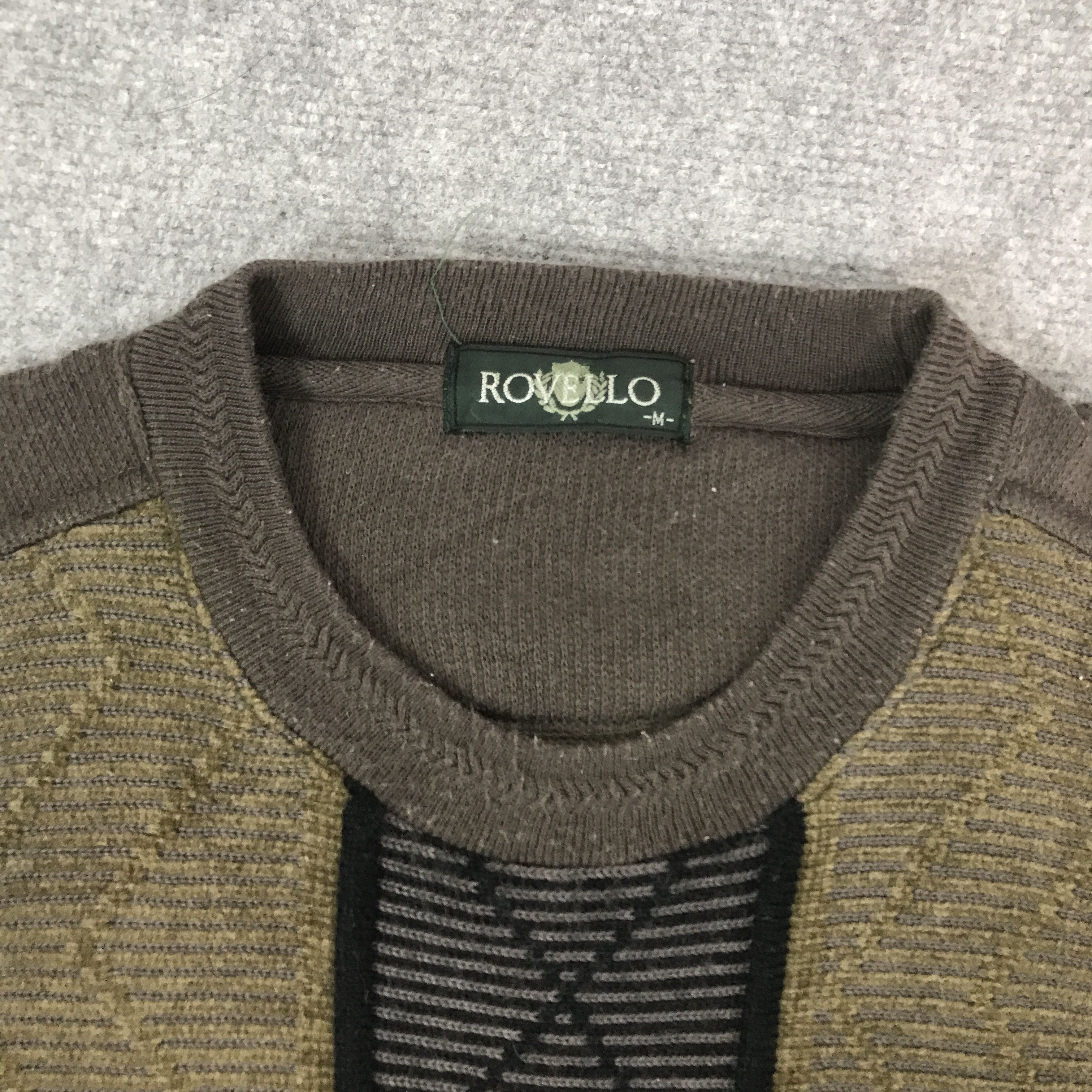 Japanese Brand Vintage Rovello sweatshirt Patchwork style K66B17 Size US L / EU 52-54 / 3 - 7 Thumbnail