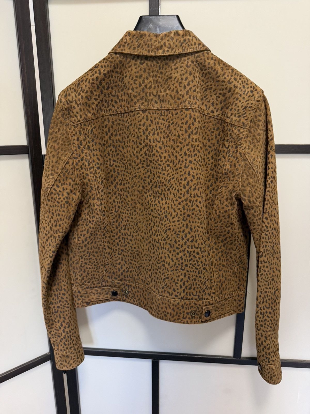 Celine × Hedi Slimane RARE - FW20 Leopard Print Suede Trucker Jacket Size US S / EU 44-46 / 1 - 8 Thumbnail