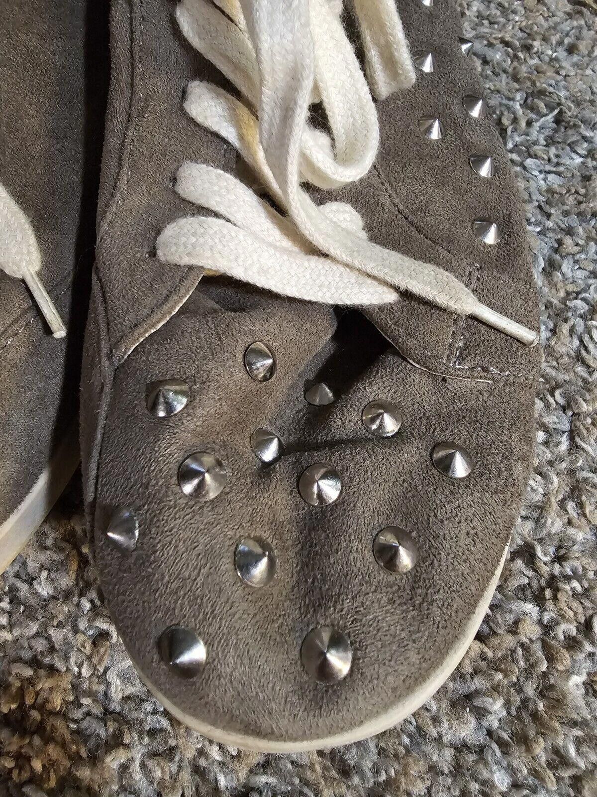 Designer Candies Shoes Womens 9M Catoni Sneakers Brown Studded Damage Size US 9 / IT 39 - 3 Thumbnail