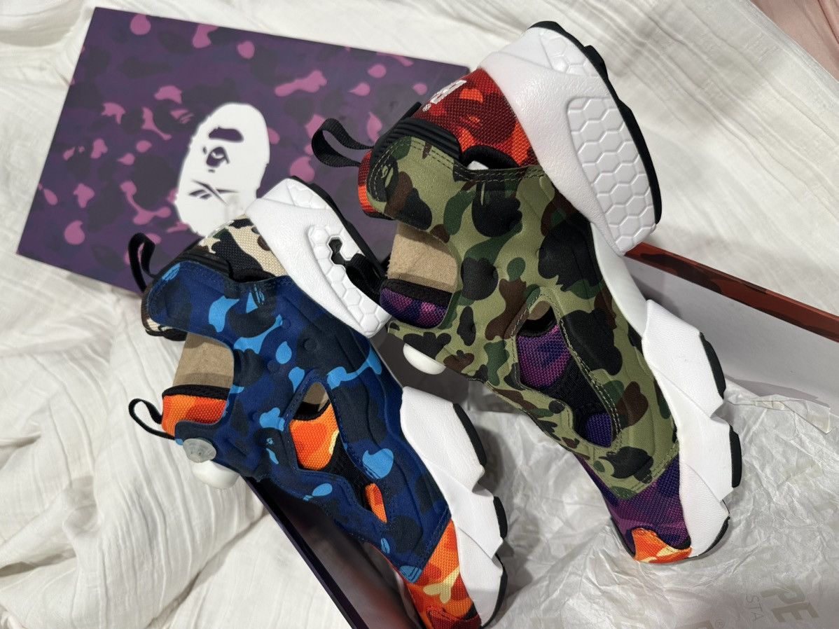 Reebok Bape x Reebok Instapump Fury Size US 8 / EU 41 - 8 Thumbnail