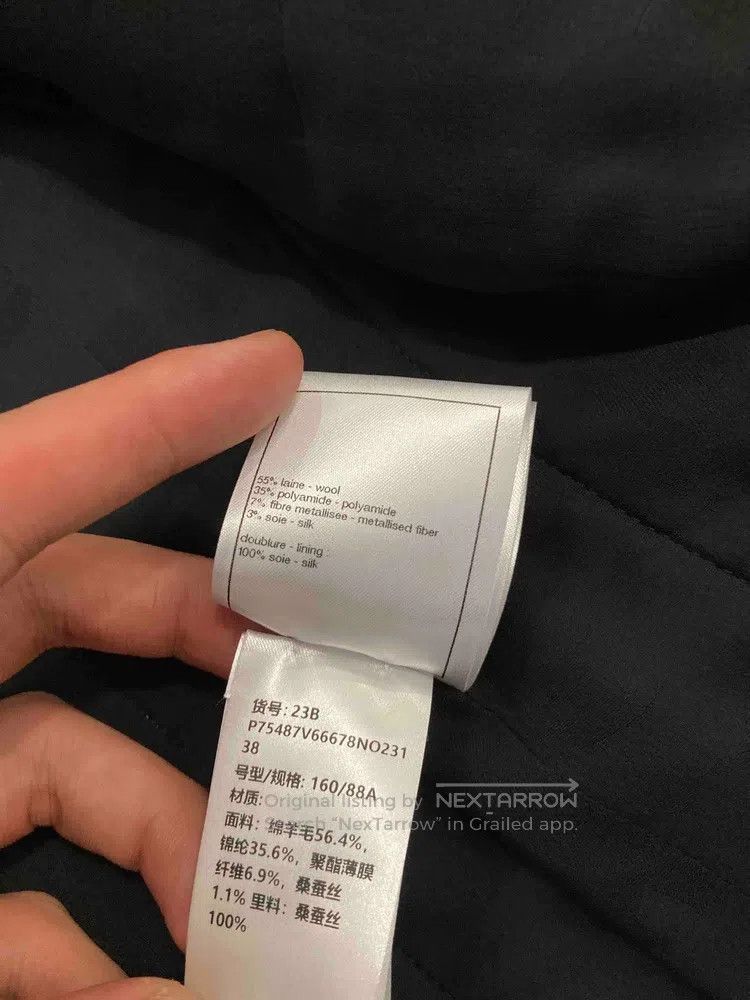 Chanel Chanel Black colour round-neck four-pocket jacket Size XS / US 0-2 / IT 36-38 - 5 Thumbnail