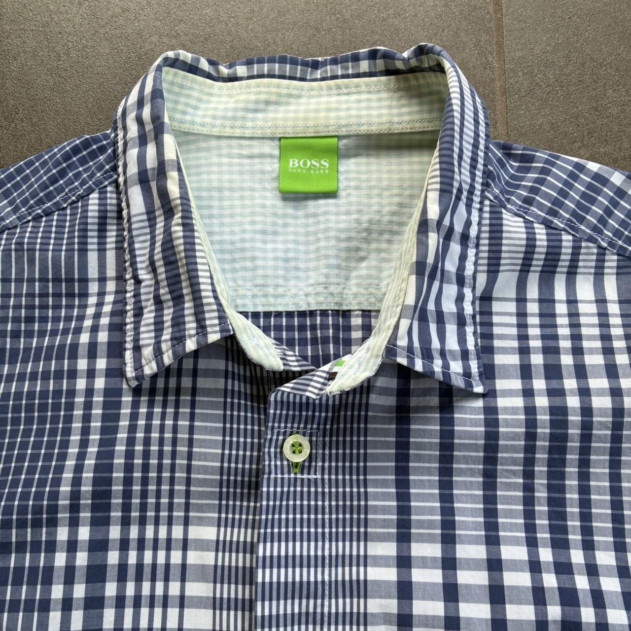 Hugo Boss Hugo Boss green label check pattern button up shirt Size US XL / EU 56 / 4 - 5 Thumbnail