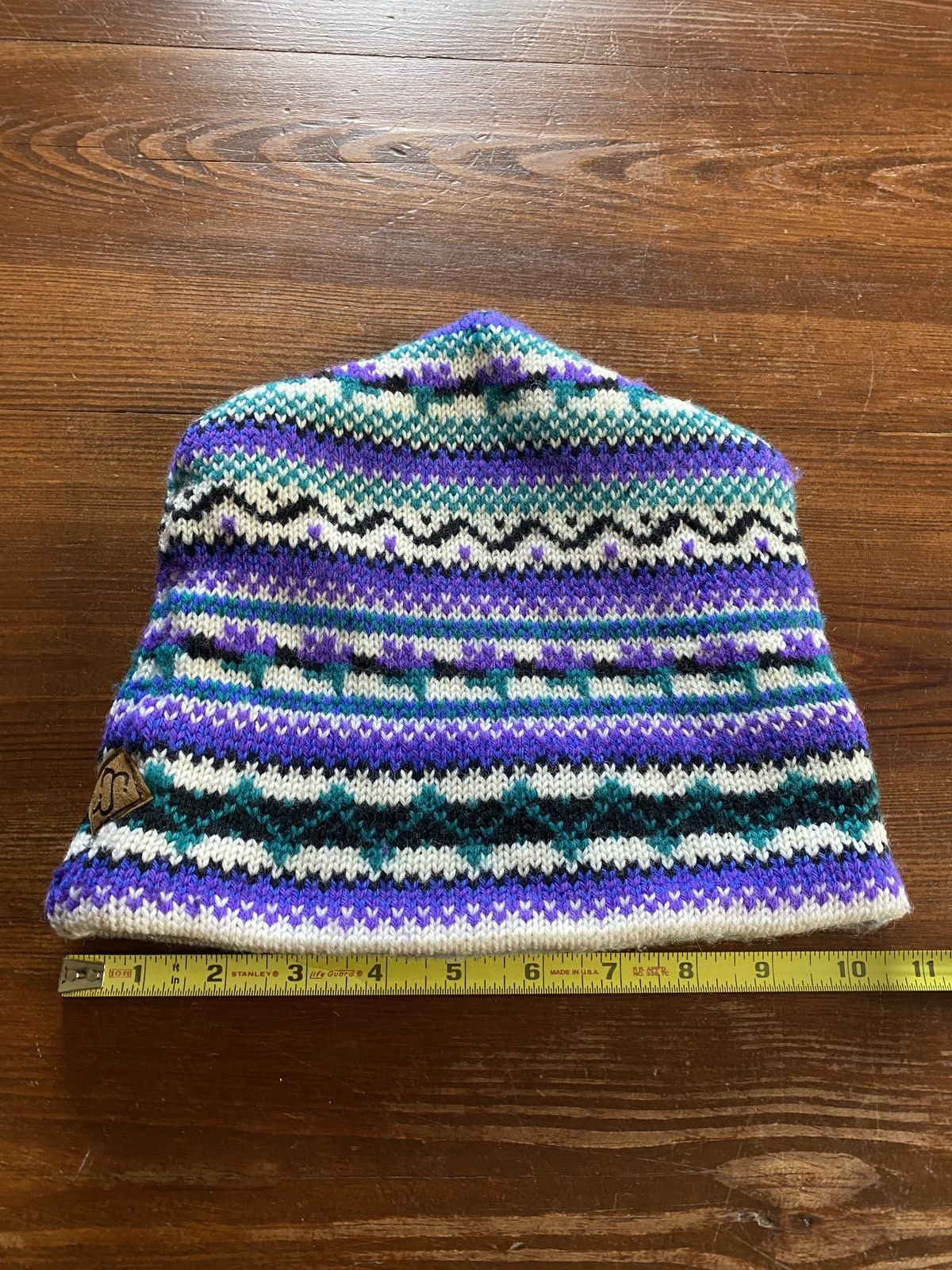 Vintage Vintage 80’s Merkley Headgear Wool Knit Striped Beanie Hat Size ONE SIZE - 15 Thumbnail