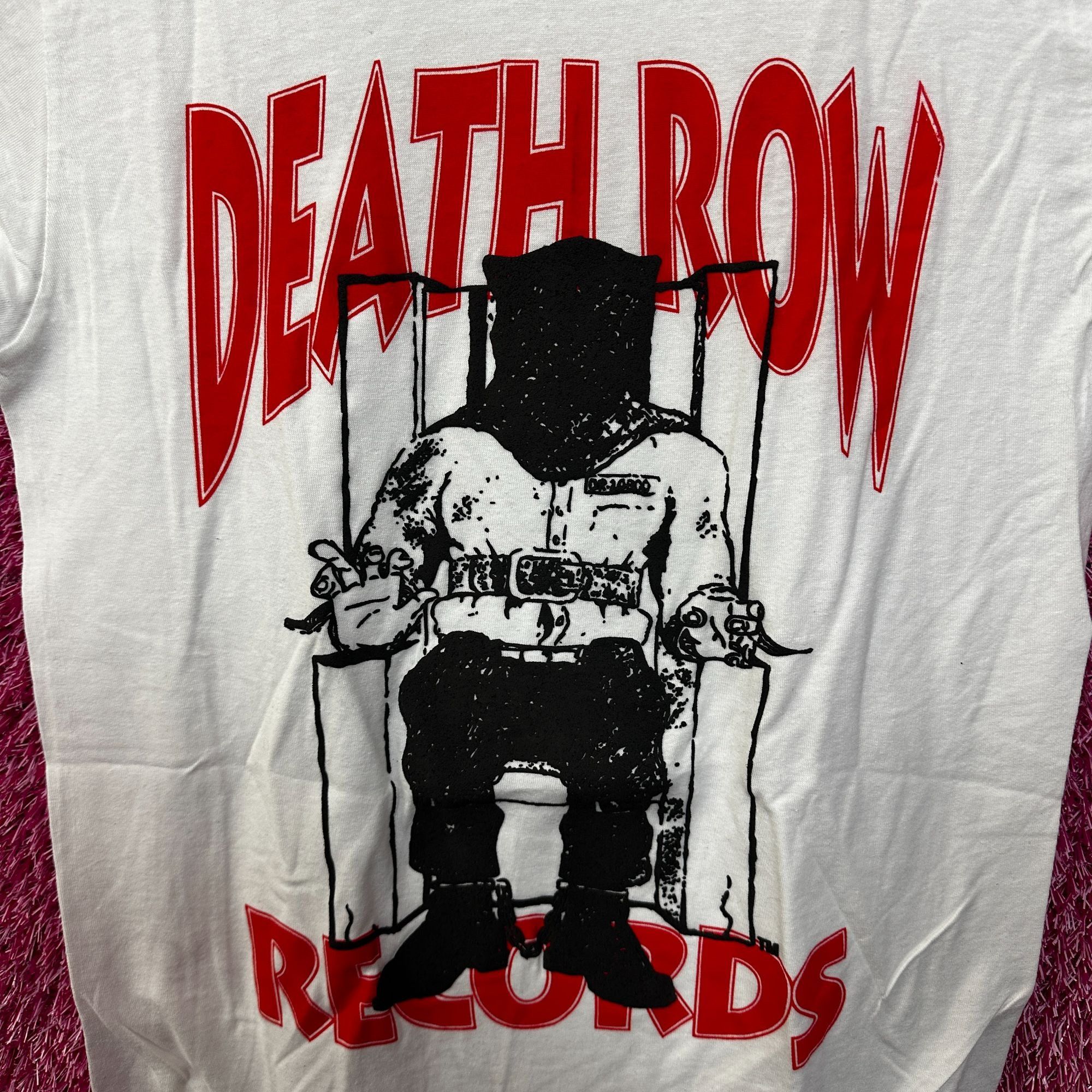 Death Row Records Death Row Records Puffy Electric Chair Inmate Logo Rap Tee S Size US S / EU 44-46 / 1 - 2 Thumbnail