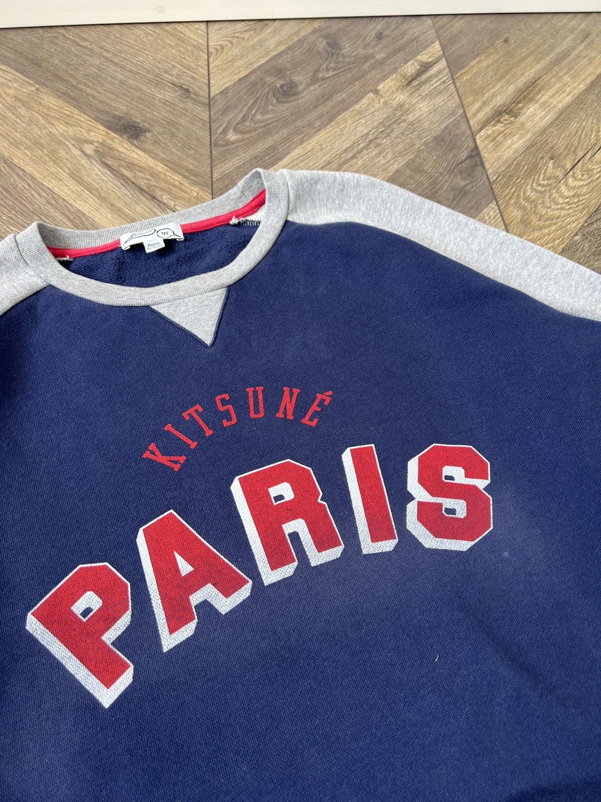 Designer × Maison Kitsune × Vintage Vintage Kitsune Paris Cotton Printed Sweatshirt Size US M / EU 48-50 / 2 - 10 Thumbnail