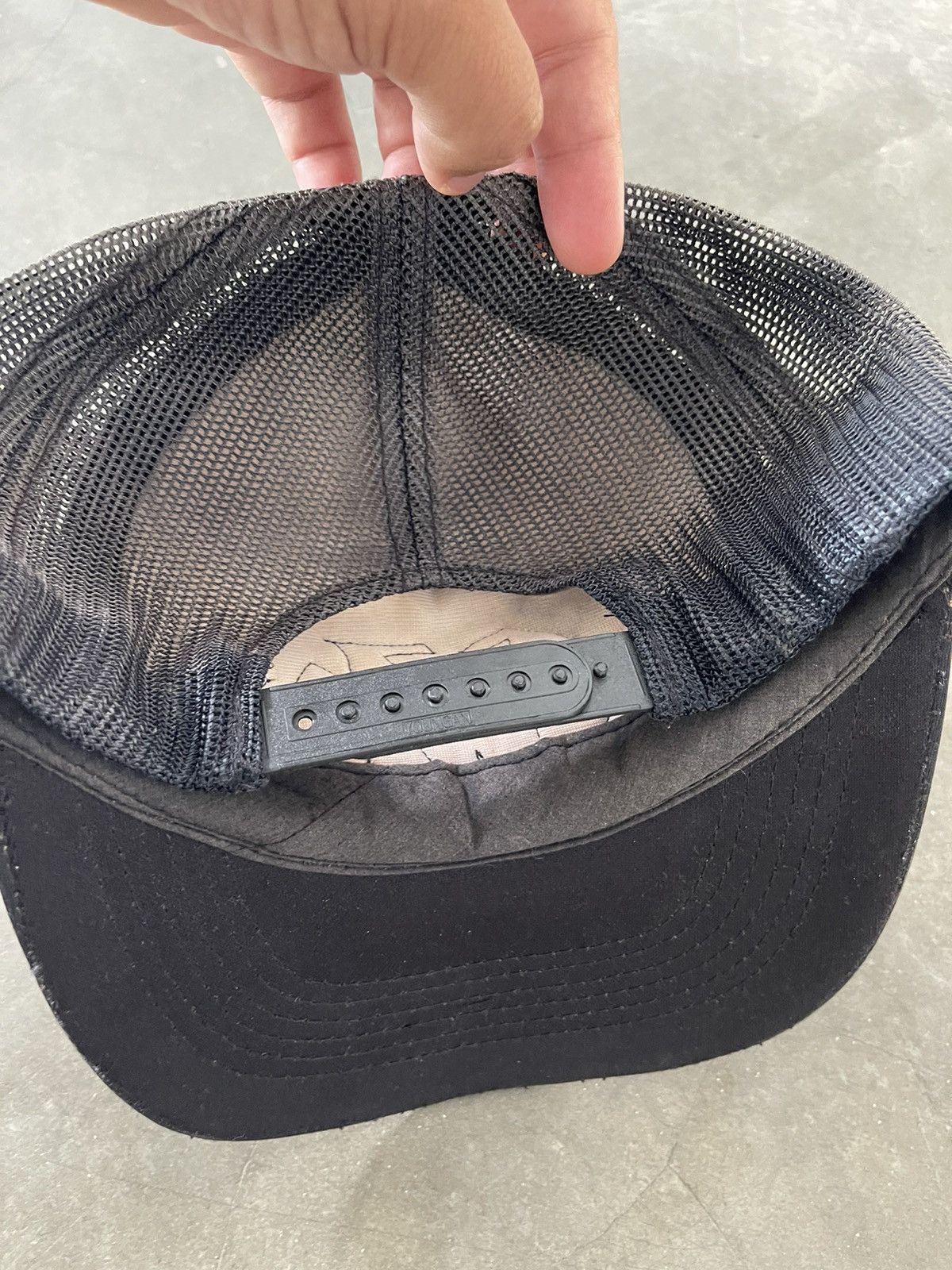 Chrome Hearts Vintage Chrome Hearts Cemetery CH Leather Trucker Sun Faded Size ONE SIZE - 5 Thumbnail
