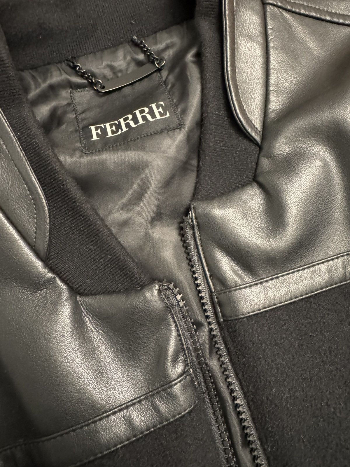 Gianfranco Ferre Gianfranco Ferre Mens Eco Leather Jacket Size US XL / EU 56 / 4 - 8 Thumbnail