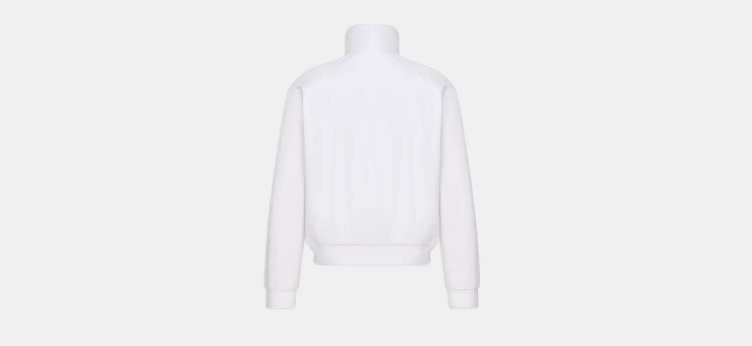 Dior o1w1db10824 CD Diamond Zipped Sweatshirt in White Size US XL / EU 56 / 4 - 2 Thumbnail