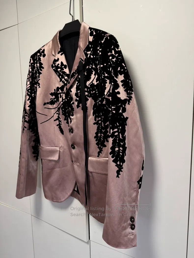 Ann Demeulemeester Ann Demeulemeester Size xs Pink Velvet Men's Suit Size 34S - 3 Thumbnail