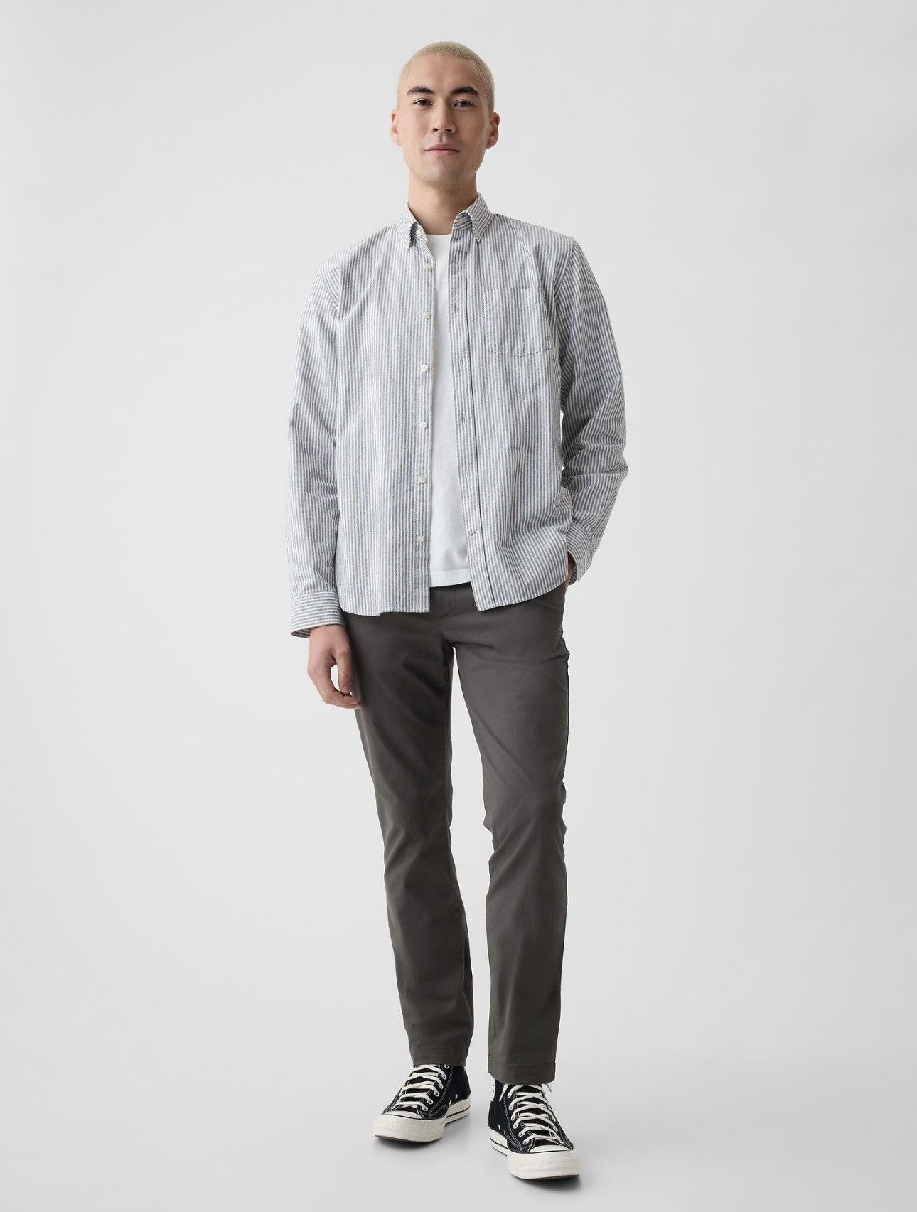 Gap × J.Crew × Polo Ralph Lauren NEW J.Crew 250 Skinny-fit Chino Onyx Grey Size 38 Size US 38 / EU 54 - 5 Thumbnail