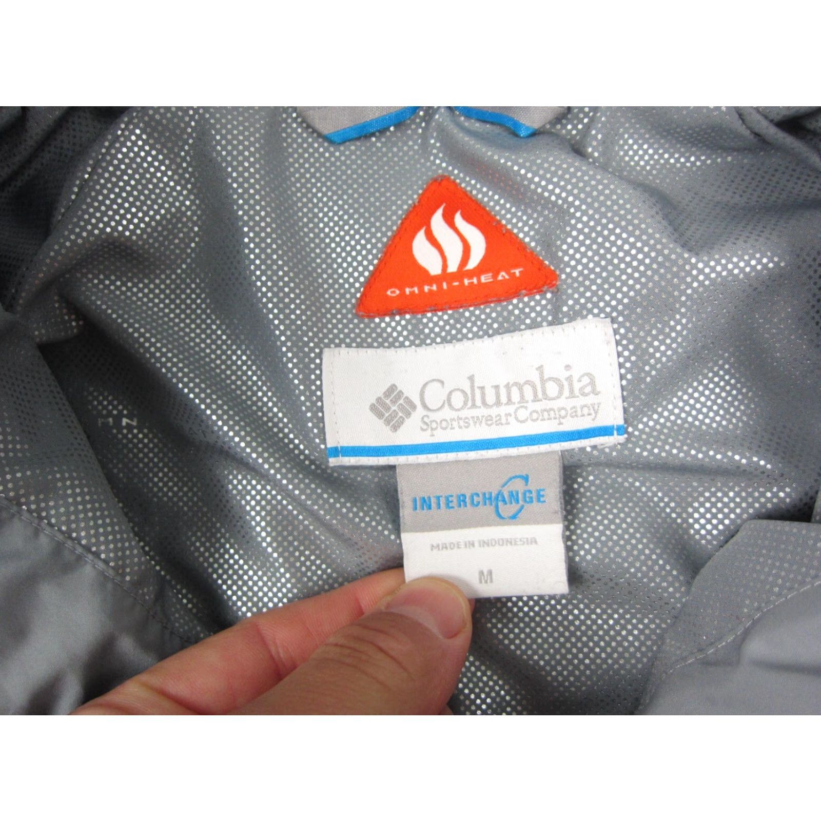 Vintage Columbia Womens Jacket Medium Gray Hooded Omni Heat Full Zip Size M / US 6-8 / IT 42-44 - 6 Thumbnail
