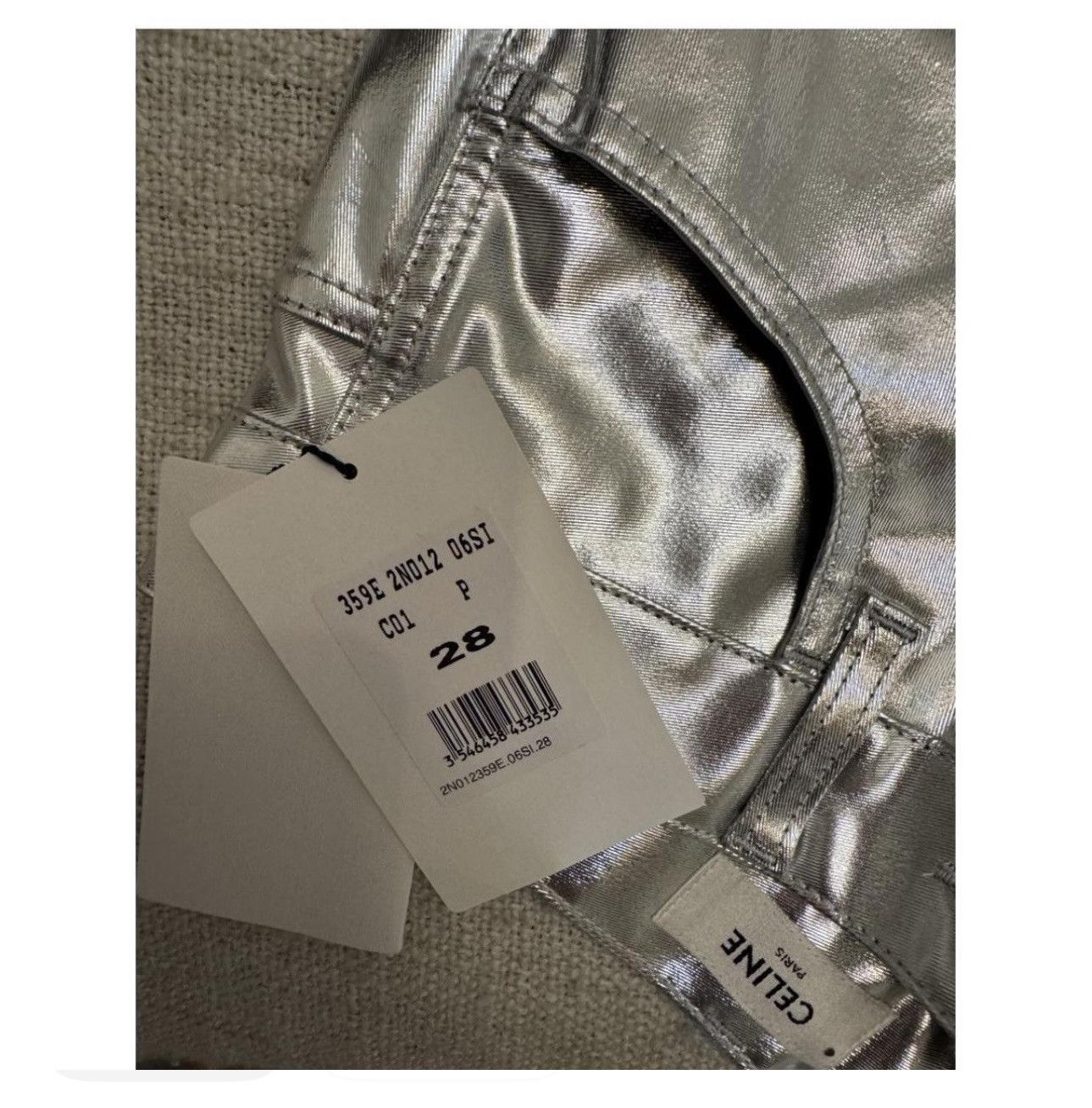 Celine NWT - Celine Silver 4 Pocket Slim Jeans Size 28" / US 6 / IT 42 - 5 Thumbnail
