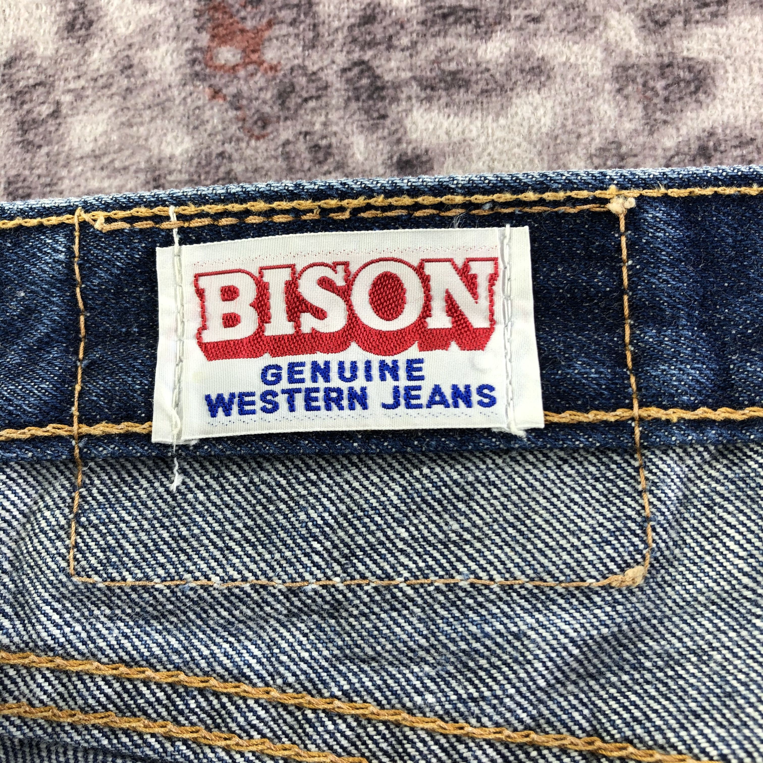 Vintage Vintage 70s Bison Redline Jeans-JM3551 Size US 38 / EU 54 - 10 Thumbnail