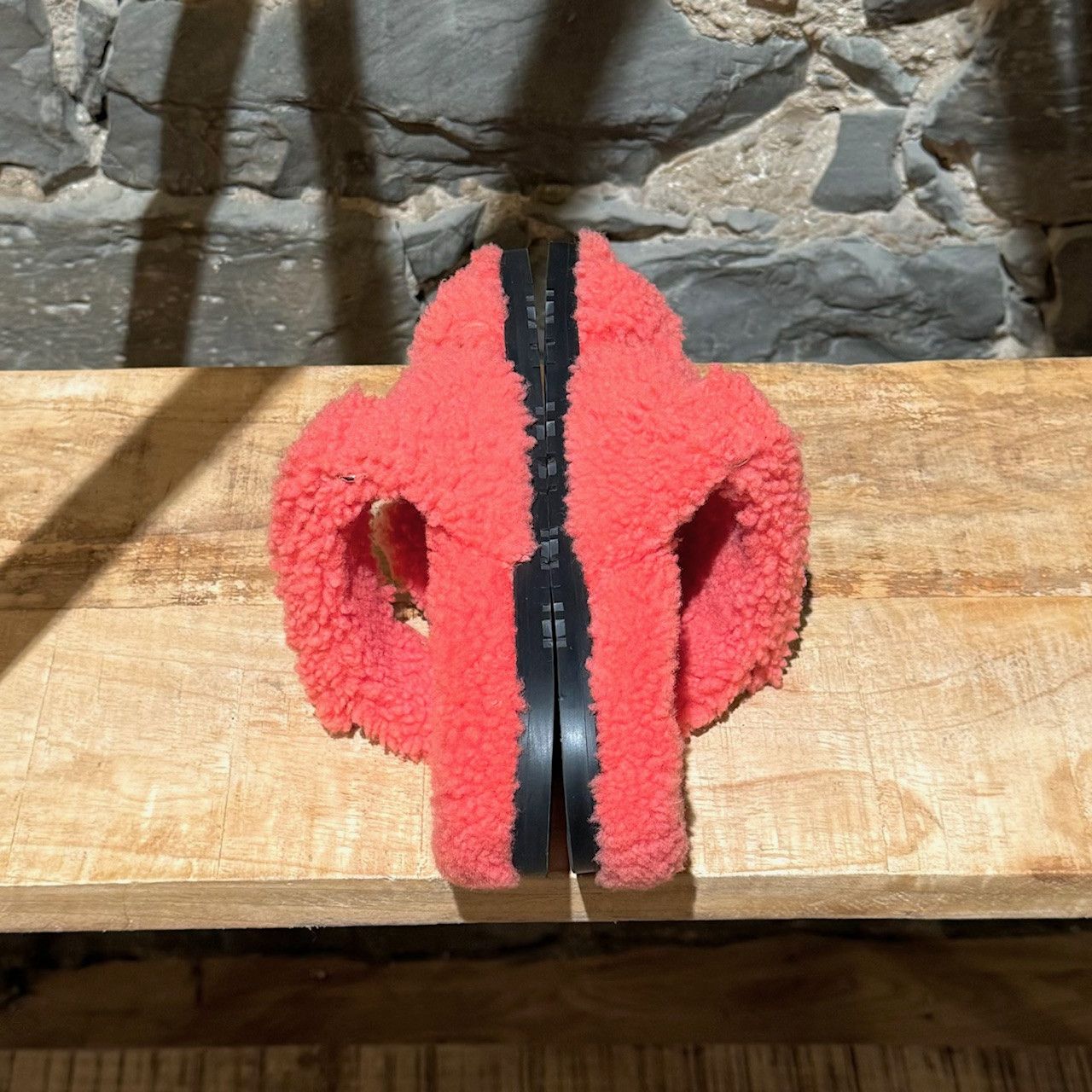 Hermes Hermès Rose Du Désert Chypre Shearling Sandals Size US 5.5 / IT 35.5 - 8 Thumbnail