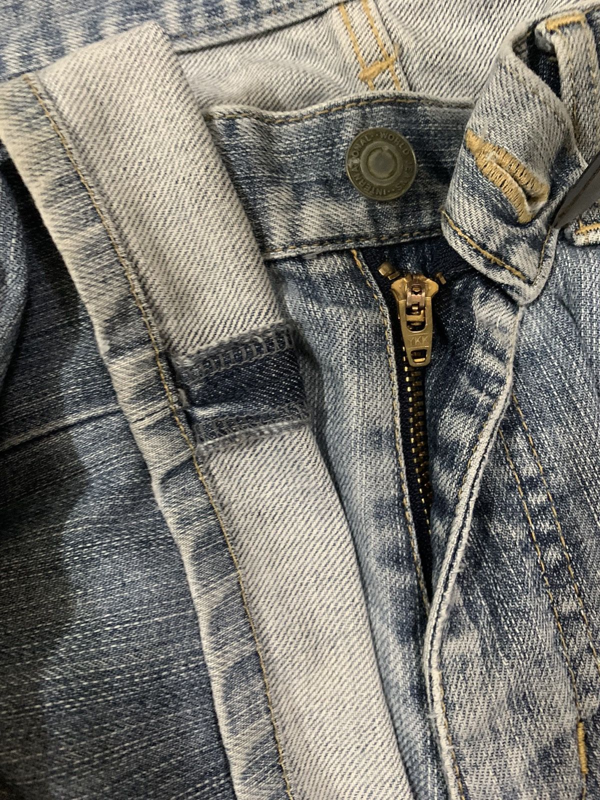 Takeo Kikuchi Vintage Japanese Brand Takeo Kikuchi Blue Washed Baggy Jeans Size US 33 - 4 Thumbnail