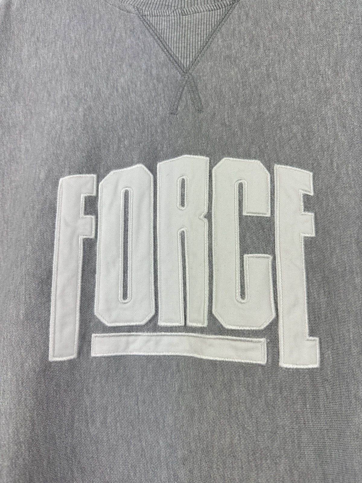 Nike × Vintage Vintage Y2K Nike Air Force Big Logo Baggy Sweatshirt Grey Size US L / EU 52-54 / 3 - 5 Thumbnail