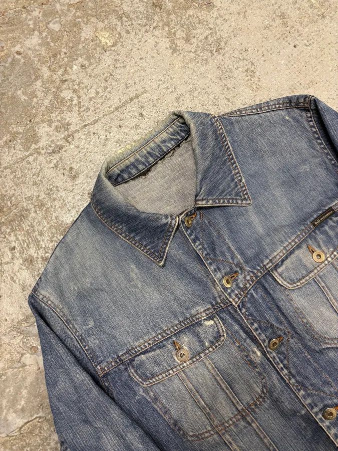 Dolce & Gabbana × Vintage 2000s Dolce & Gabbana Faded Blue Denim Jacket Size US XS / EU 42 / 0 - 3 Thumbnail