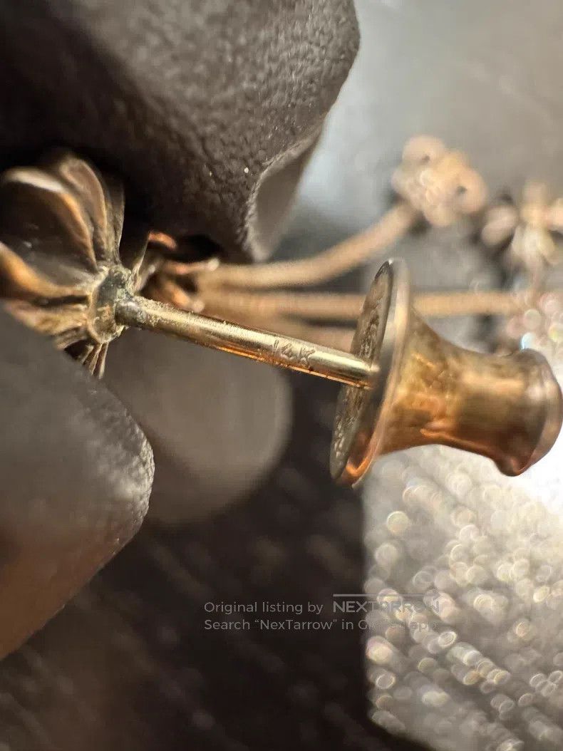 Chrome Hearts CHROME HEARTS Hexagram Cross Flower Stud Earrings Size ONE SIZE - 4 Thumbnail