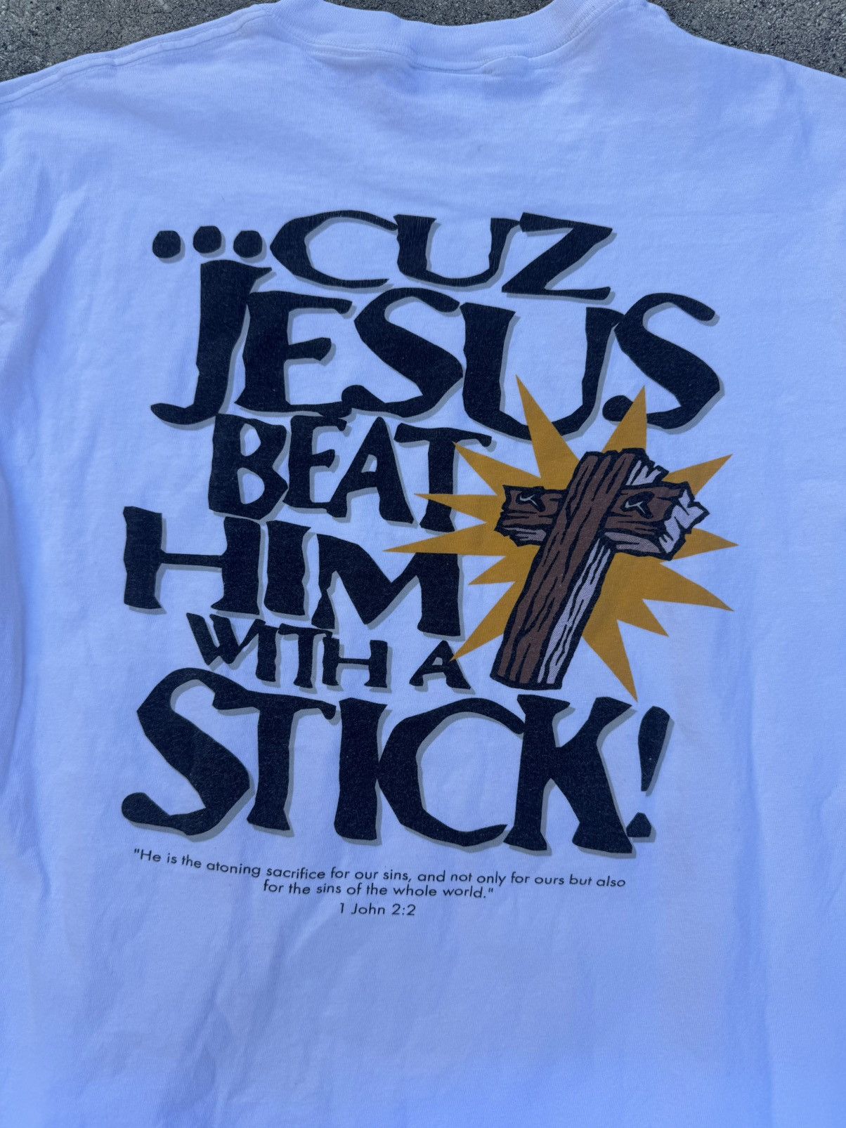 Delta Vintage 90s Jesus Promo Tee Size US L / EU 52-54 / 3 - 4 Thumbnail