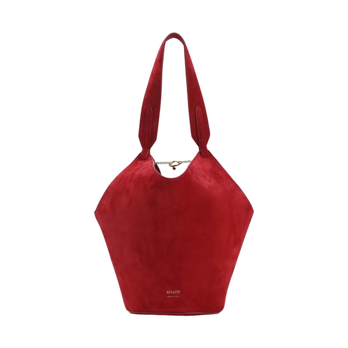 KHAITE KHAITE Lotus Mini Ruby Suede Tote Bag New & Authentic Size ONE SIZE - 1 Thumbnail