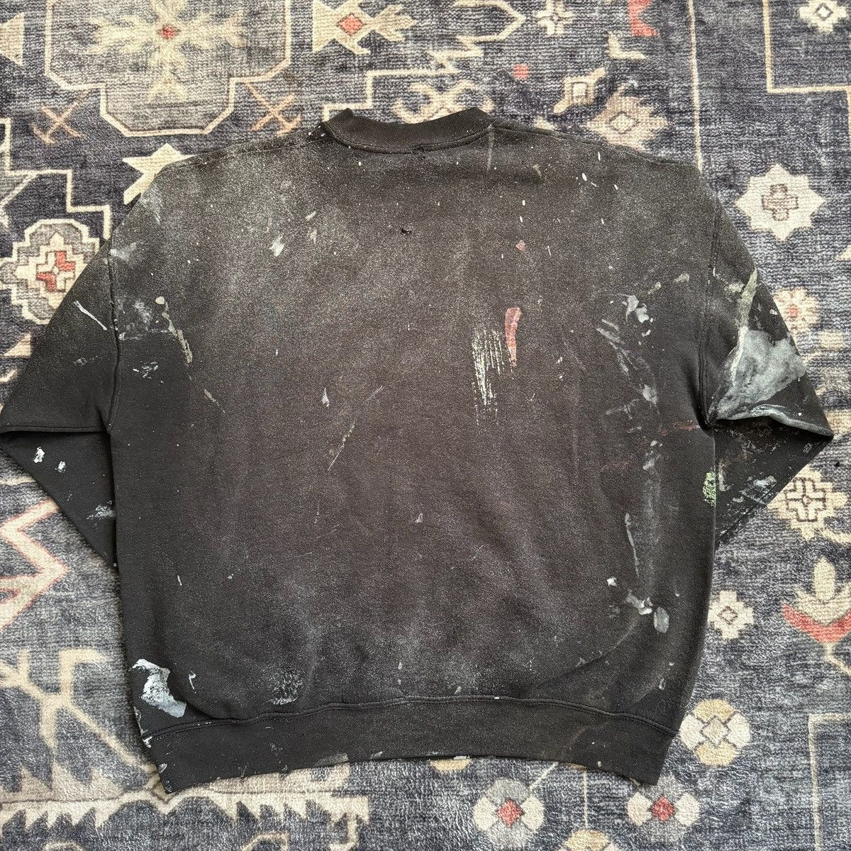 Vintage Vintage thrashed Indian motorcycle sweater XL Size US XL / EU 56 / 4 - 8 Thumbnail