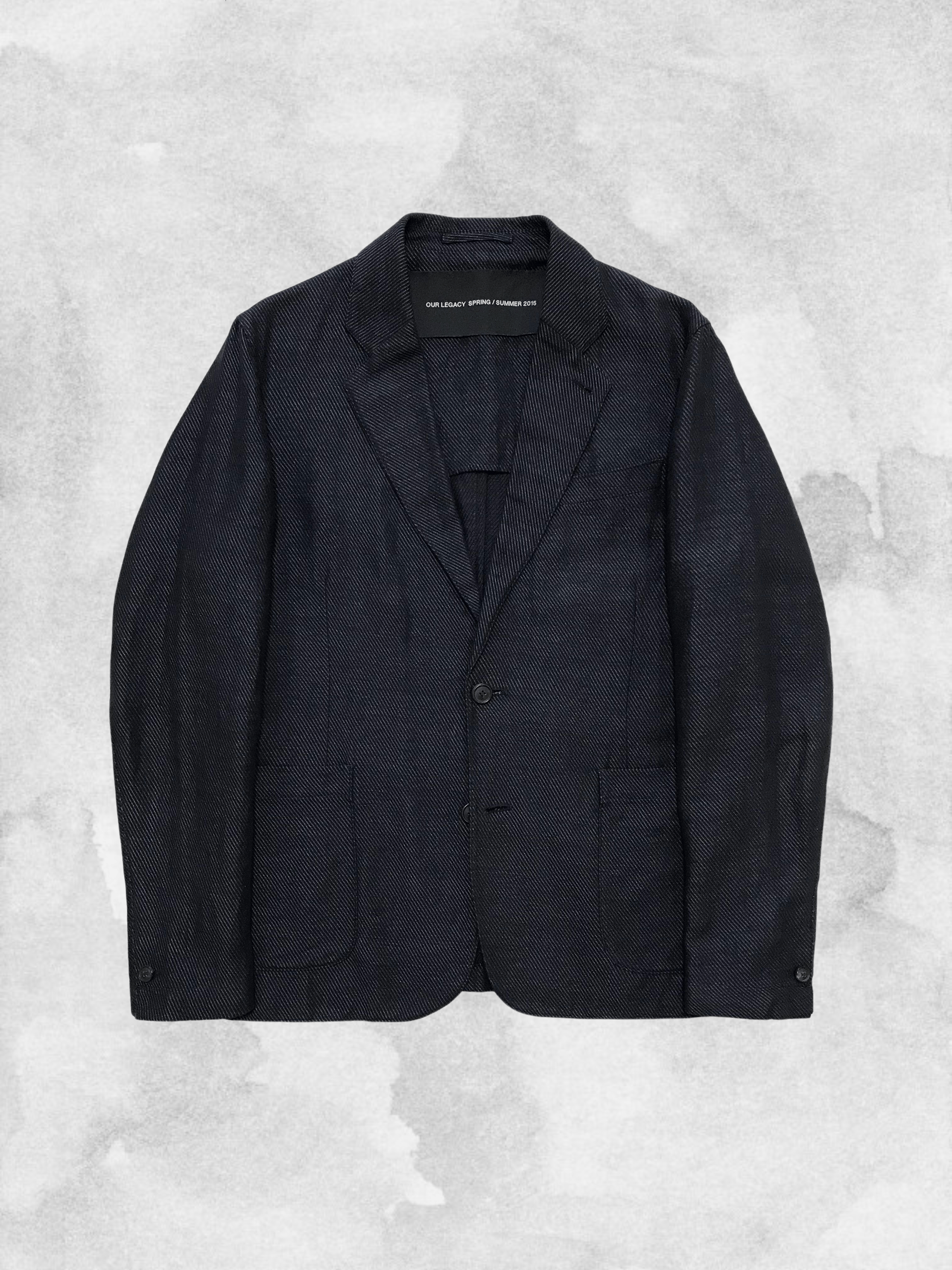 Our Legacy OUR LEGACY SS15 Indigo Twill Blazer Jacket Sport Coat EU 50 Size 40R - 3 Thumbnail
