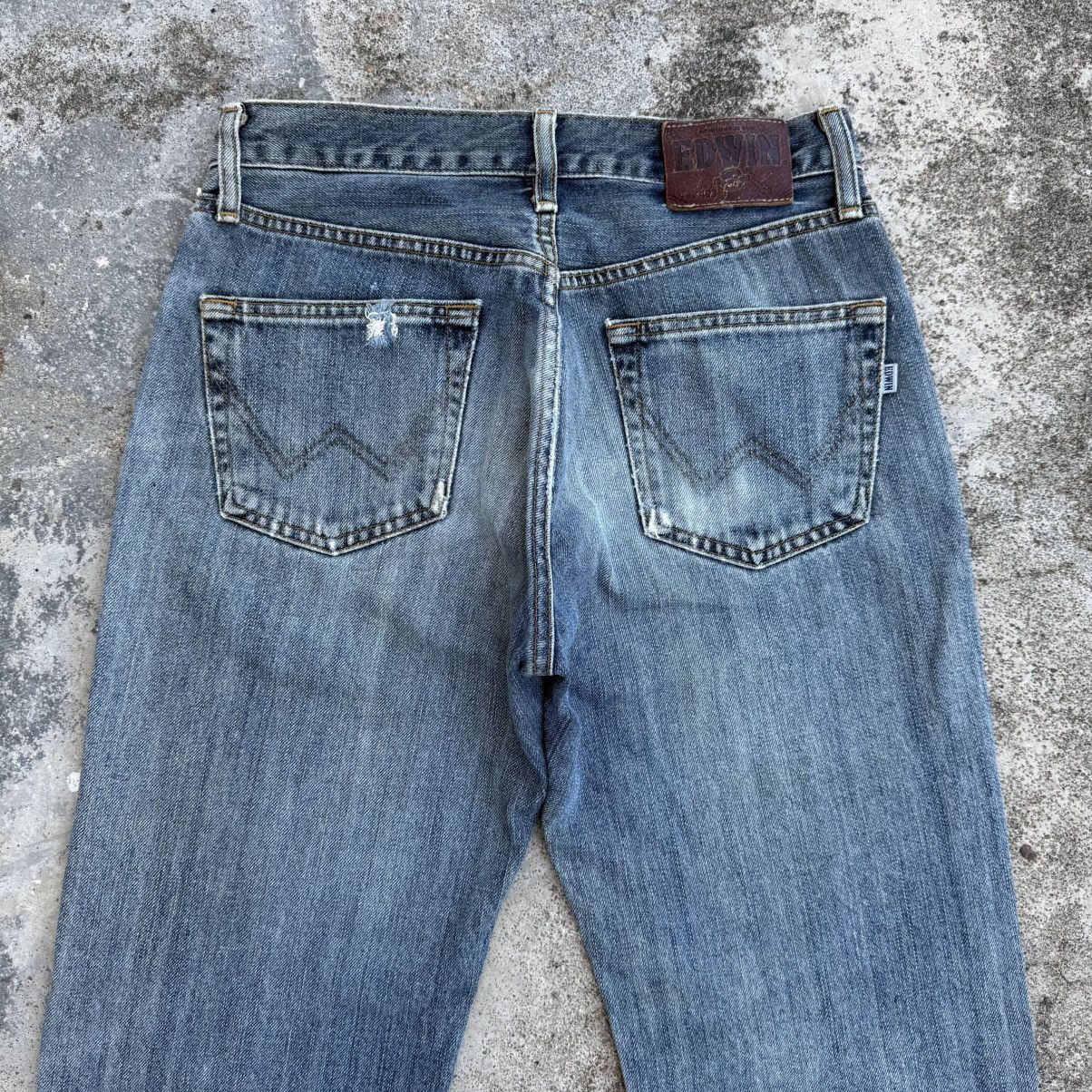 Edwin VINTAGE EDWIN FADED RIPPEP JEAN DENIM PANTS Size US 29 - 8 Thumbnail