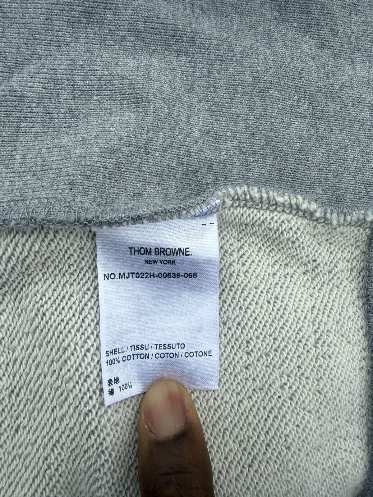 Thom Browne Thom Browne Classic Loopback 4-Bar Zip Hoodie Size US M / EU 48-50 / 2 - 10 Thumbnail
