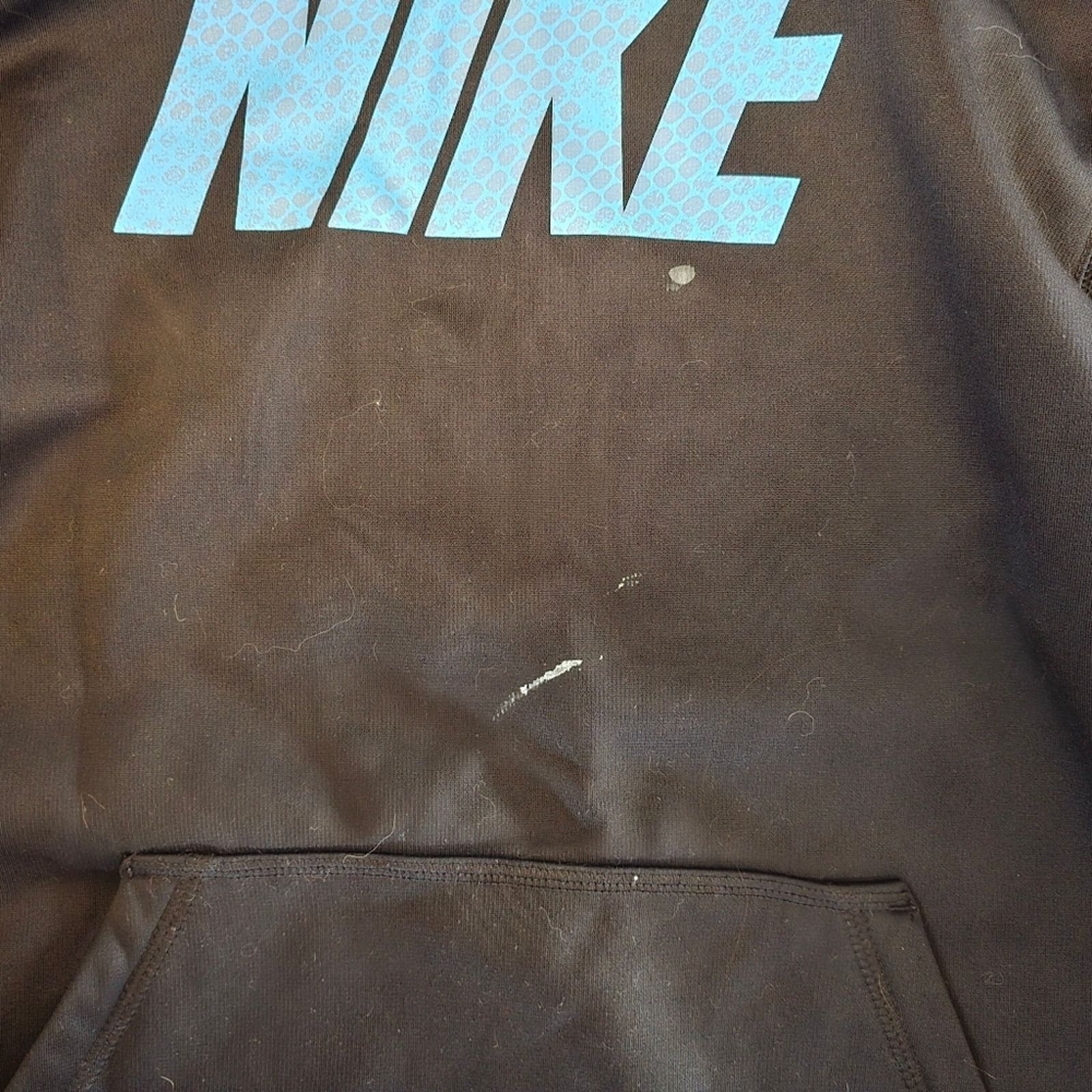 Nike Black Blue | NIKE | Hoodie Long Sleeve Size XL / US 12-14 / IT 48-50 - 4 Thumbnail