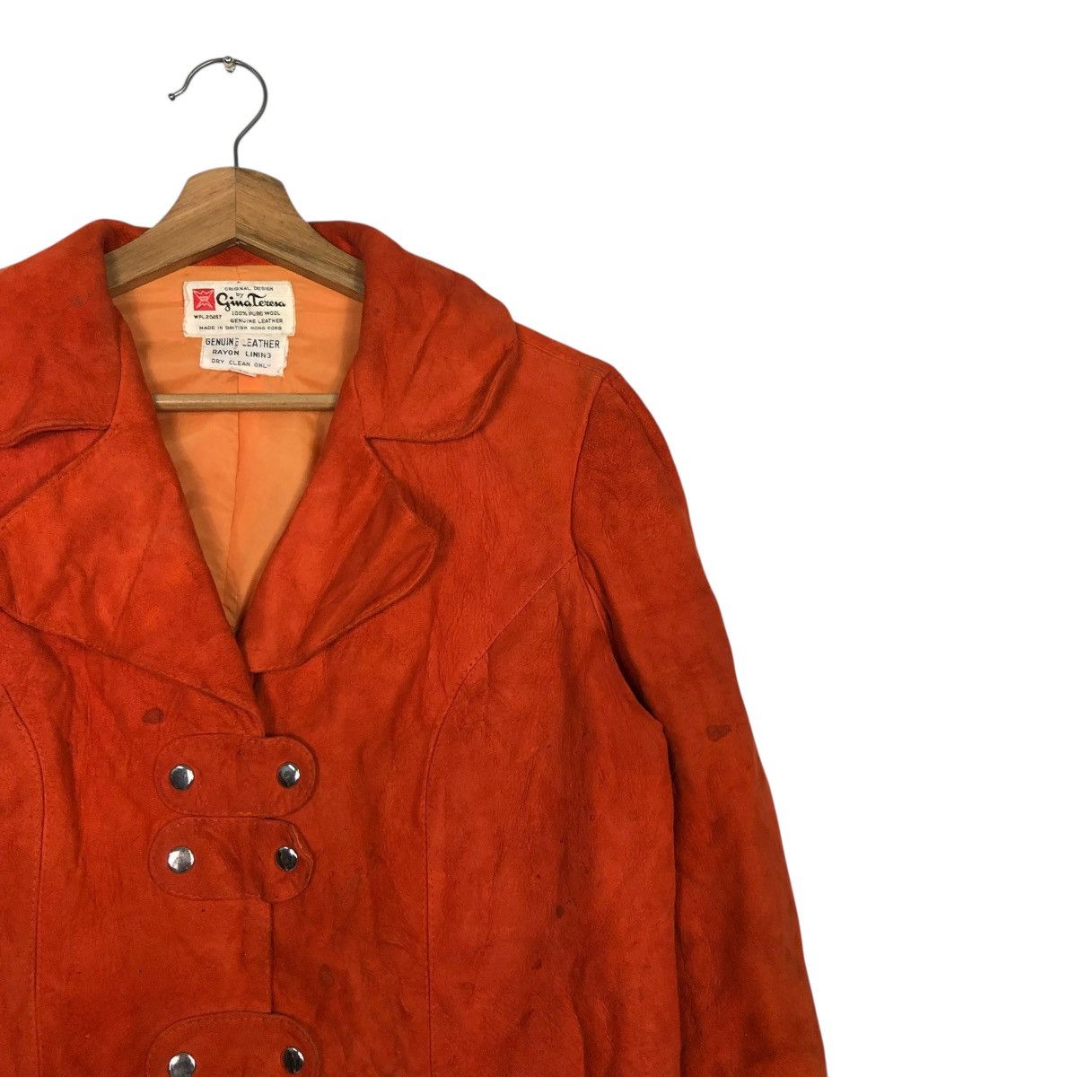 Vintage 🔥VINTAGE CHORE WORK LEATHER JACKET GINATERESA ISSEY MIYAKE Size US M / EU 48-50 / 2 - 8 Thumbnail