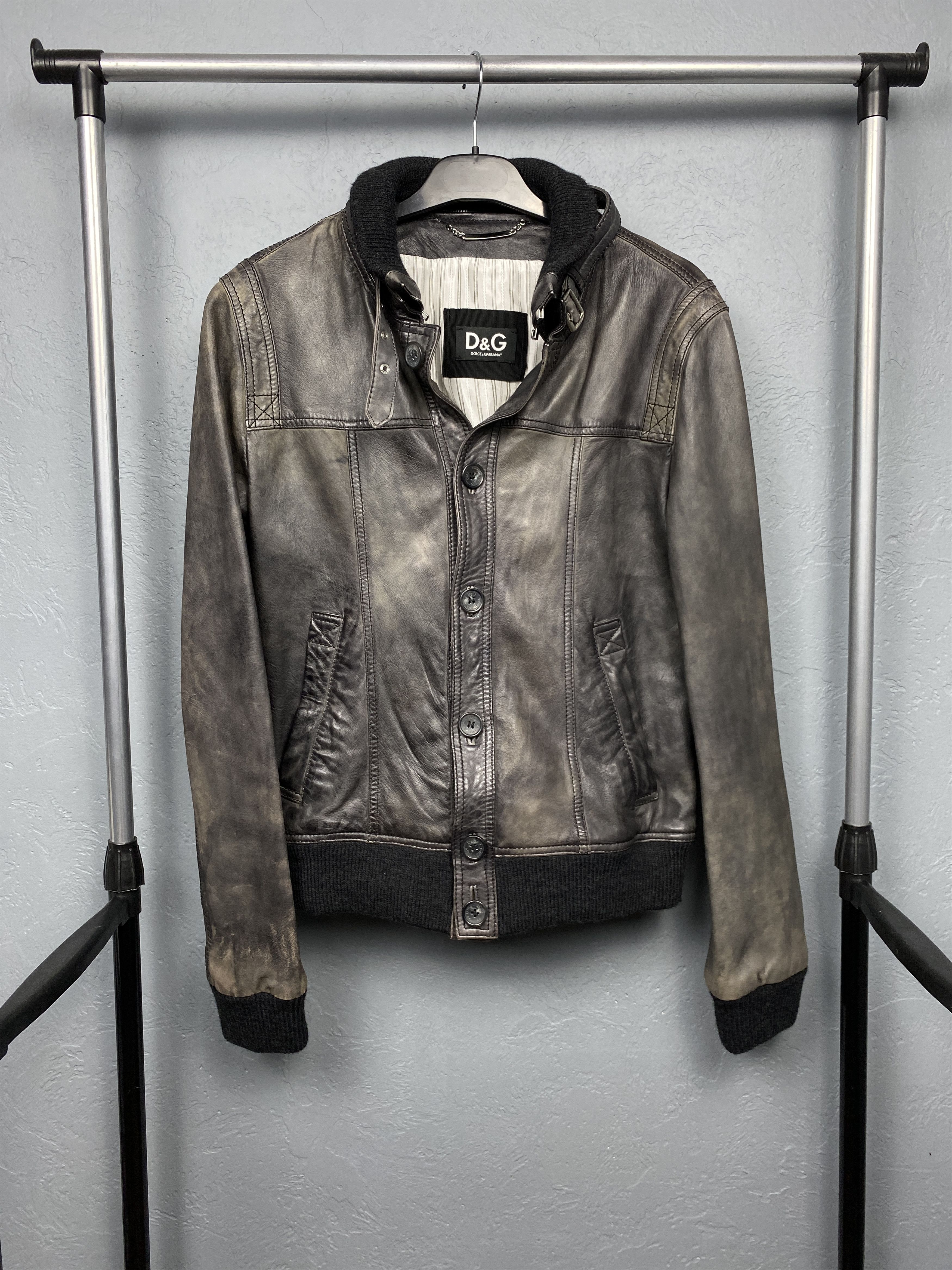 Dolce & Gabbana Dolce & Gabbana Vintage Mens Leather Jacket Size US M / EU 48-50 / 2 - 1 Thumbnail