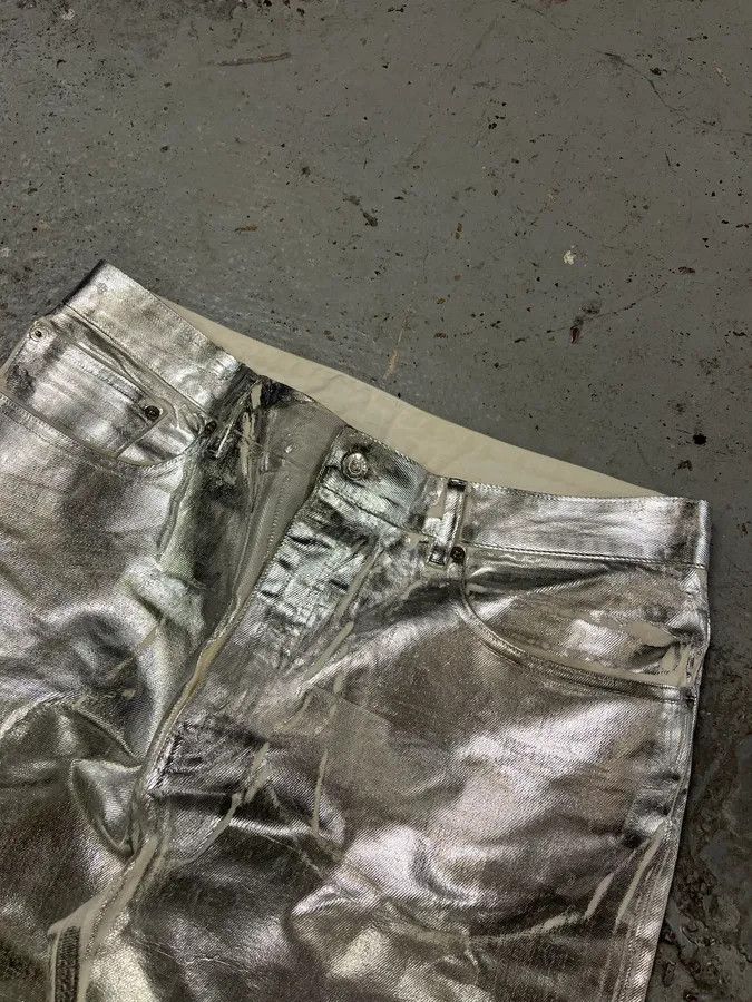 AW2018 Maison Margiela Silver Astro White Jeans