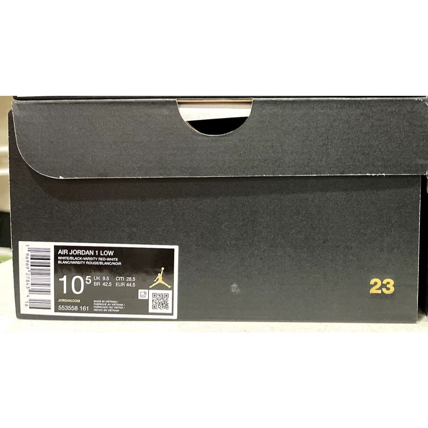 Jordan Brand Jordan 1 Low Bred Toe 2.0 Mens 10.5us Size US 10.5 / EU 43-44 - 7 Thumbnail
