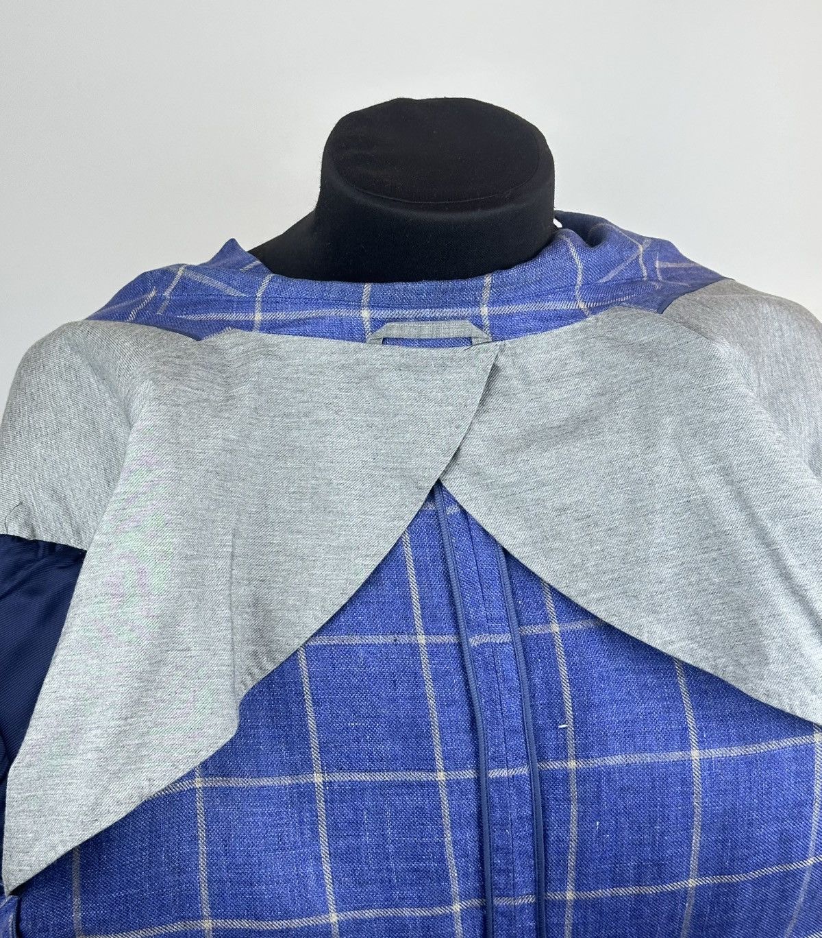 Hackett Hackett Mayfair Linen Blazer Jacket Blue Check 46R / 56R Size 46R - 9 Thumbnail