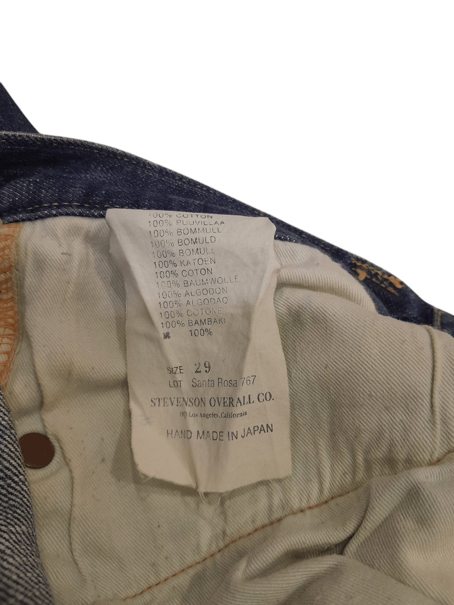 Stevenson Overall Co. Stevenson Overall Atsusuke Tagaya Selvedge Denim (F425) W30 Size US 30 / EU 46 - 10 Thumbnail