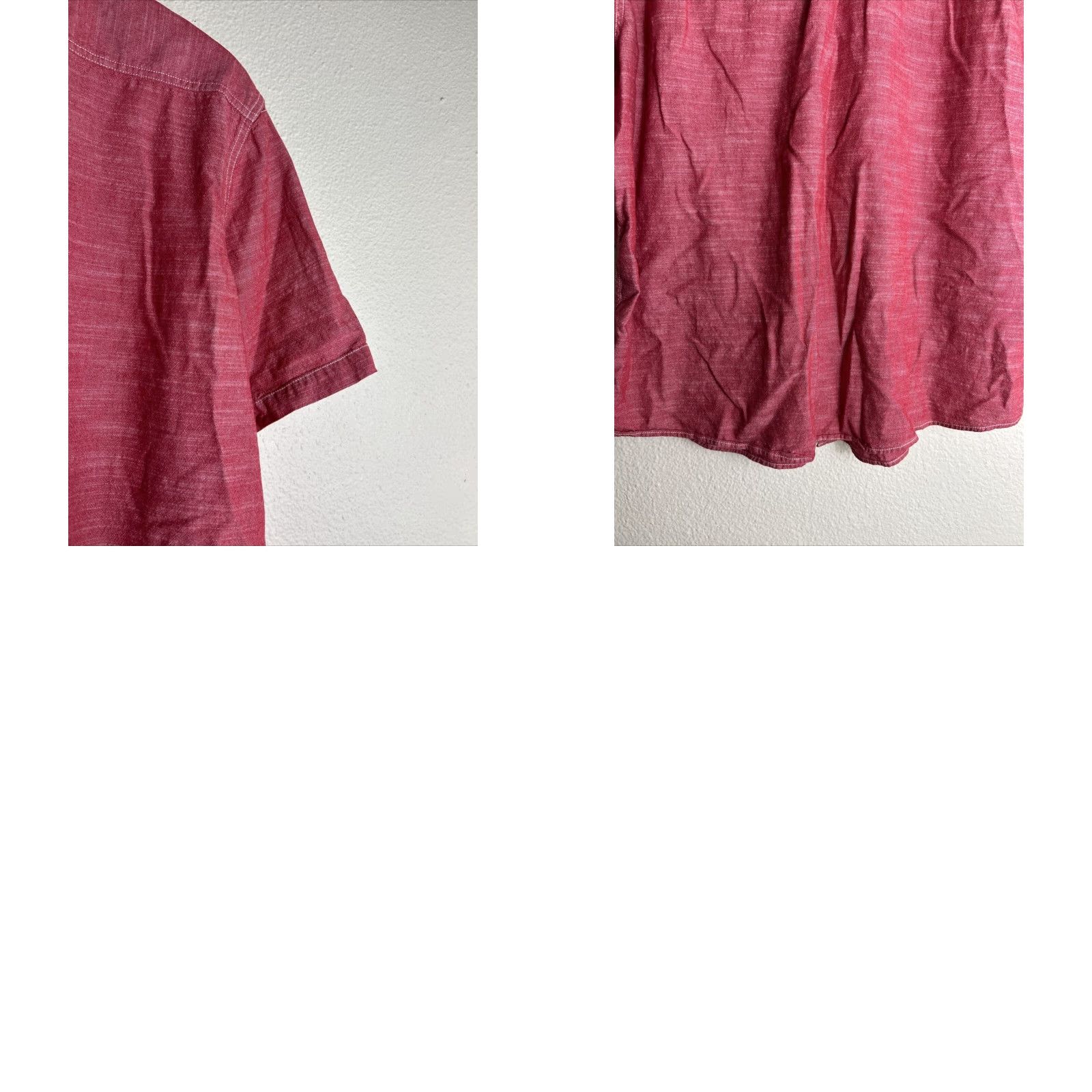 Vintage Woolrich Shirt Men 2XL Red Cotton Button-Up Short Sleeve Mens XXL Button-Up Shirt Size US XXL / EU 58 / 5 - 9 Thumbnail