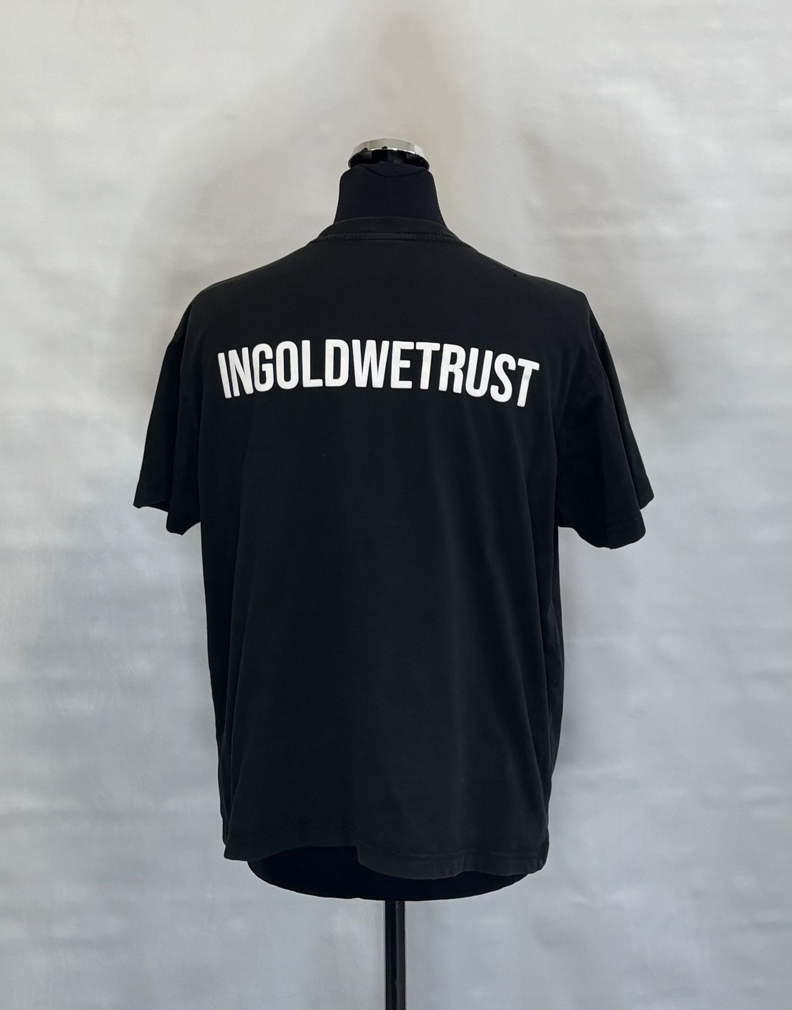 IN GOLD WE TRUST PARIS In Gold We Trust Black T-Shirt size M Size US M / EU 48-50 / 2 - 2 Thumbnail