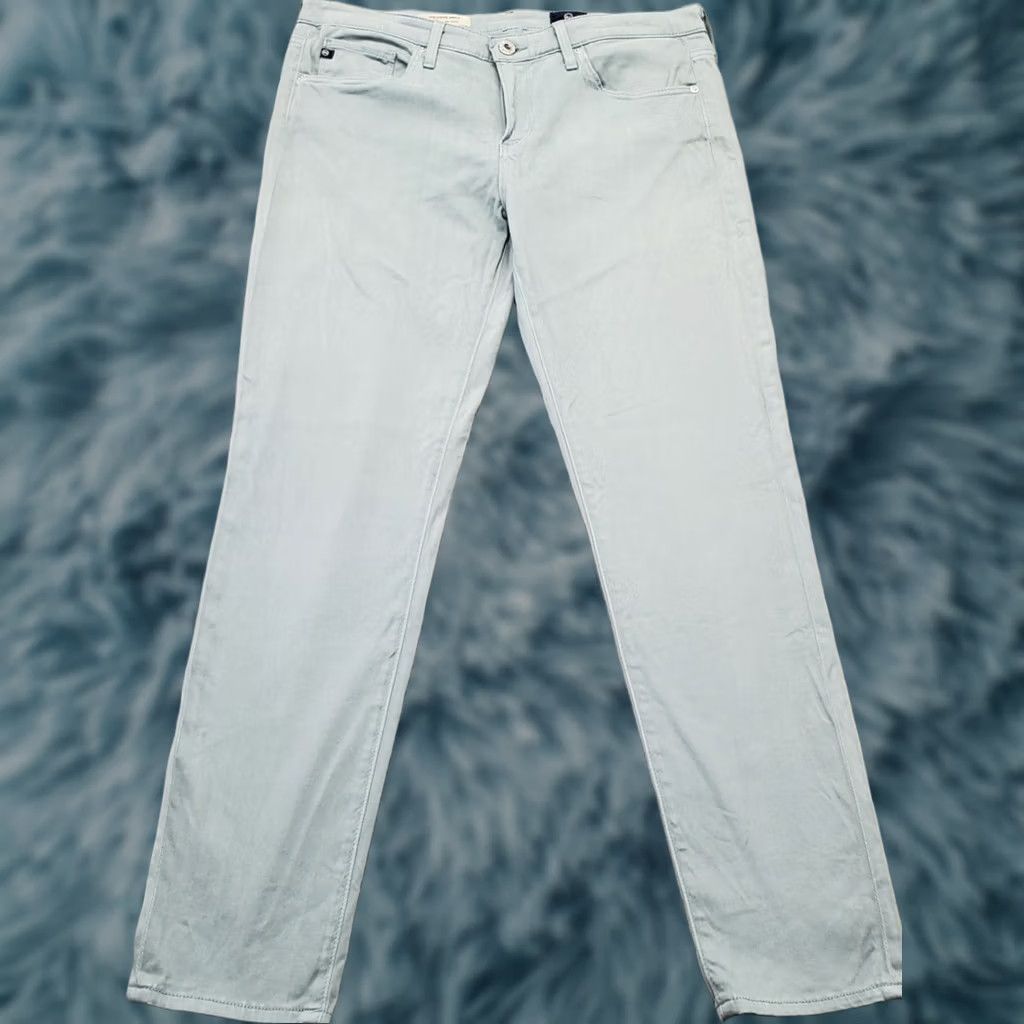 Vintage AG Adriano Goldschmied Pants Women Slim Straight Green 29 5-Pockets Ankle Size 29" - 1 Thumbnail