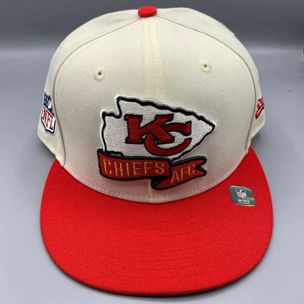 Kansas City Chiefs Hat Men 1/2 59Fifty New Era Fitted Cap