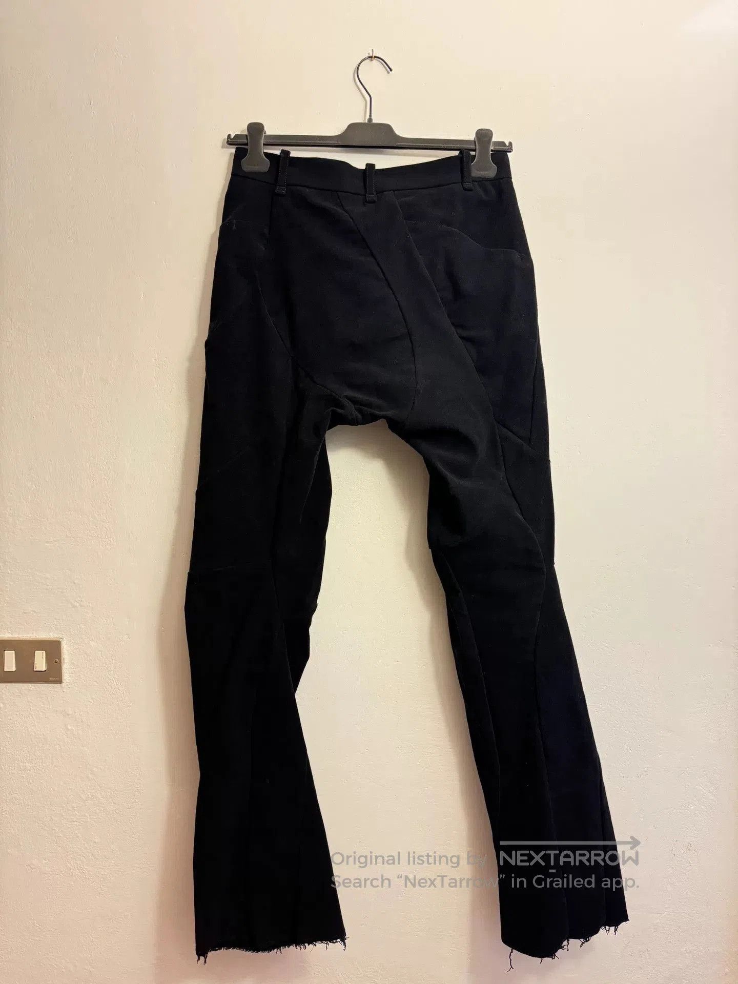 Leon Emanuel Blanck Leon Emanuel Blanck Black 3D Flared Pants. Size US 34 / EU 50 - 3 Thumbnail