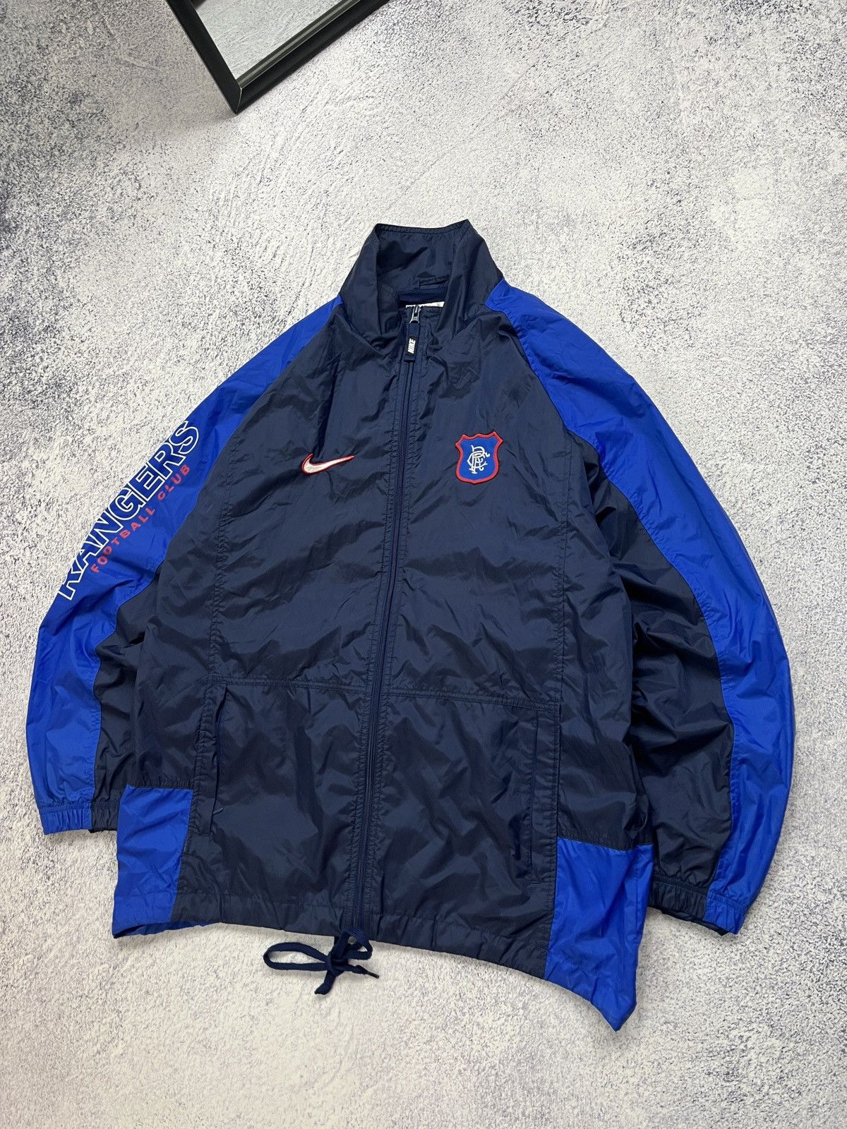 Nike × Vintage Rare🔥 Nike Glasgow Rangers Vintage Windbreaker Jacket 90’s Size US L / EU 52-54 / 3 - 2 Thumbnail