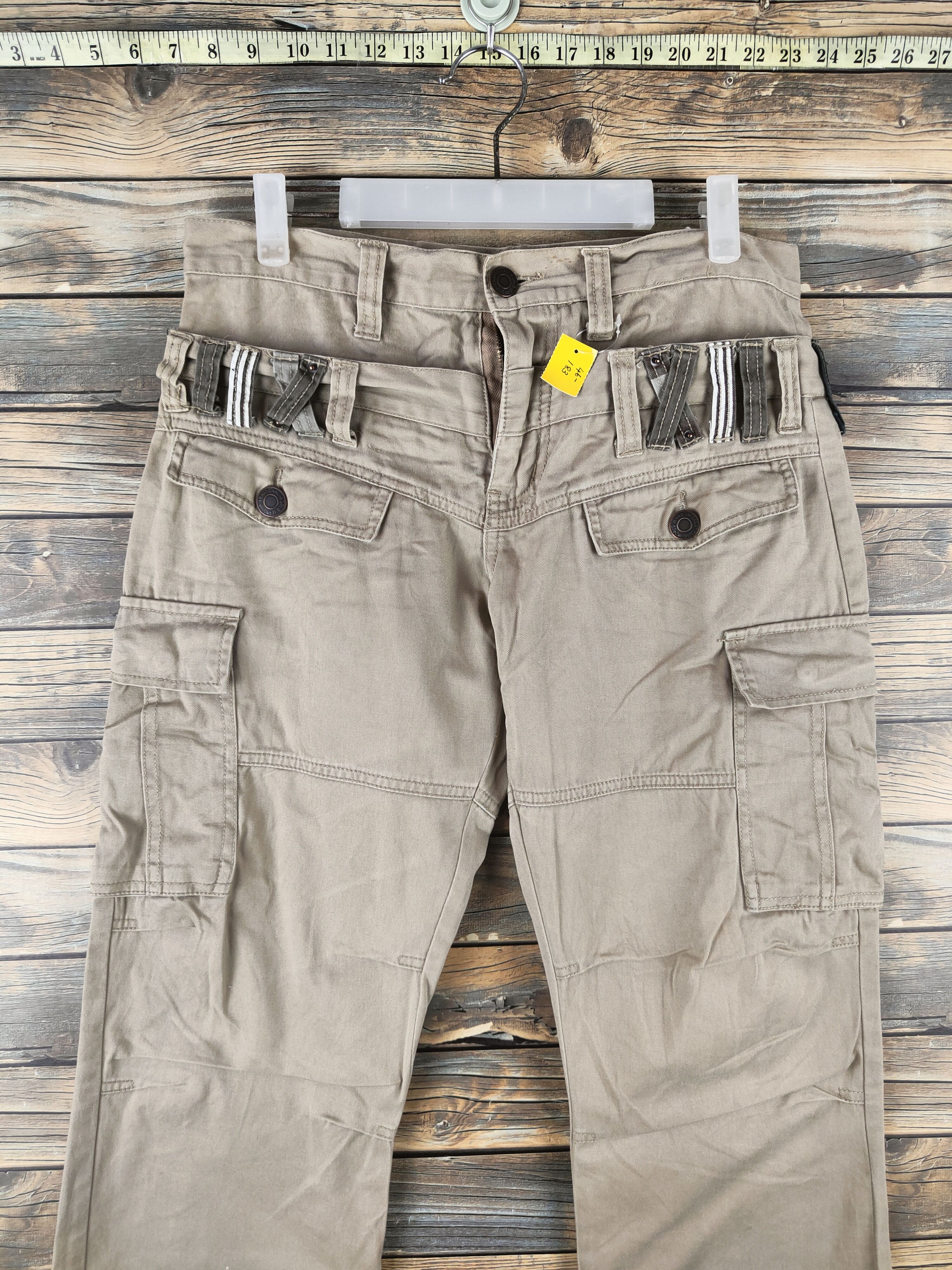 Japanese Brand DL Inner Groove Beige Multipocket Cargo Pants #46-183 Size US 32 / EU 48 - 2 Thumbnail
