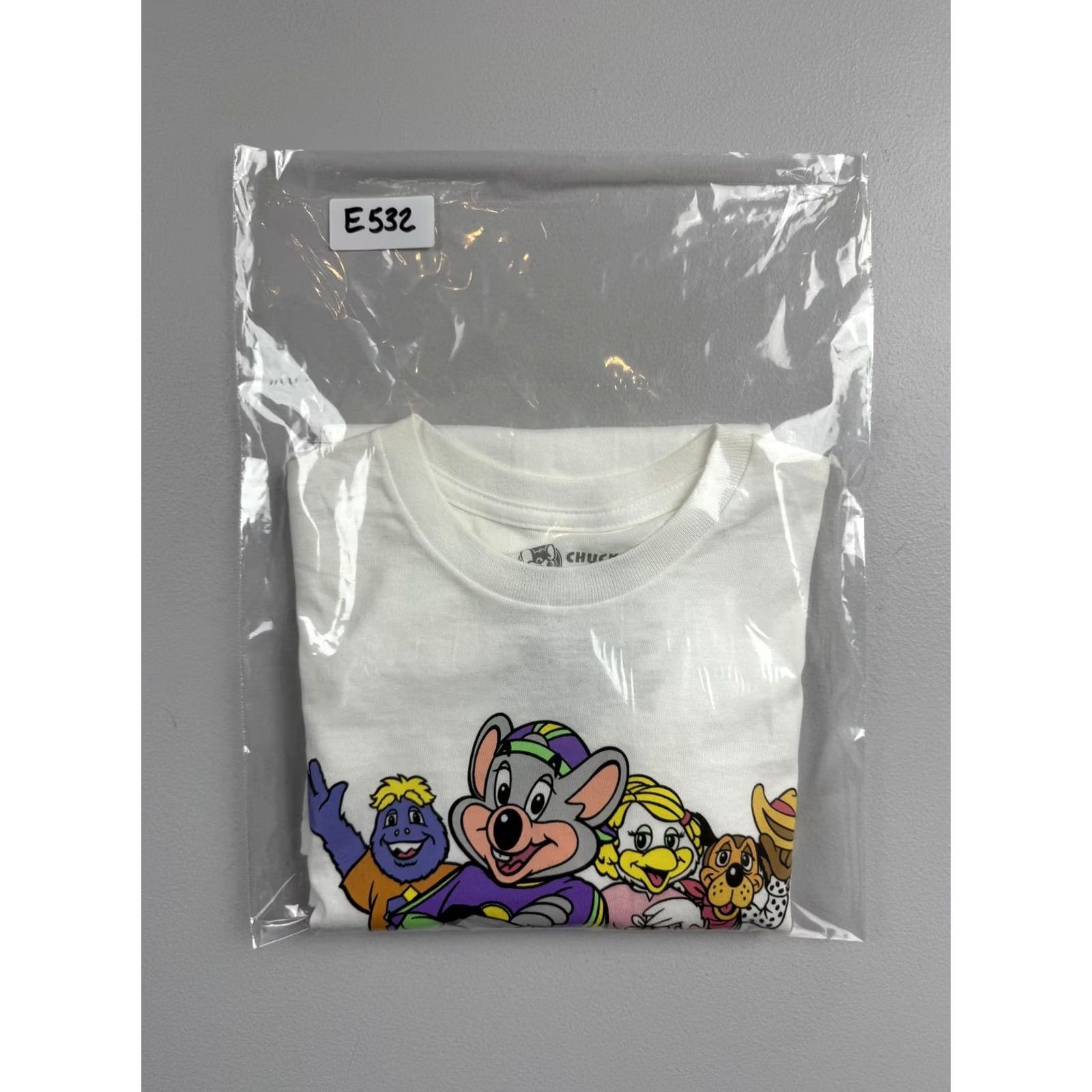Vintage Chuck E. Cheese Shirt Mens Small White Cartoon Graphic Tee Tee Graphic Logo Cotton Short Sleeve Crew Neck Tagless Size US S / EU 44-46 / 1 - 6 Thumbnail