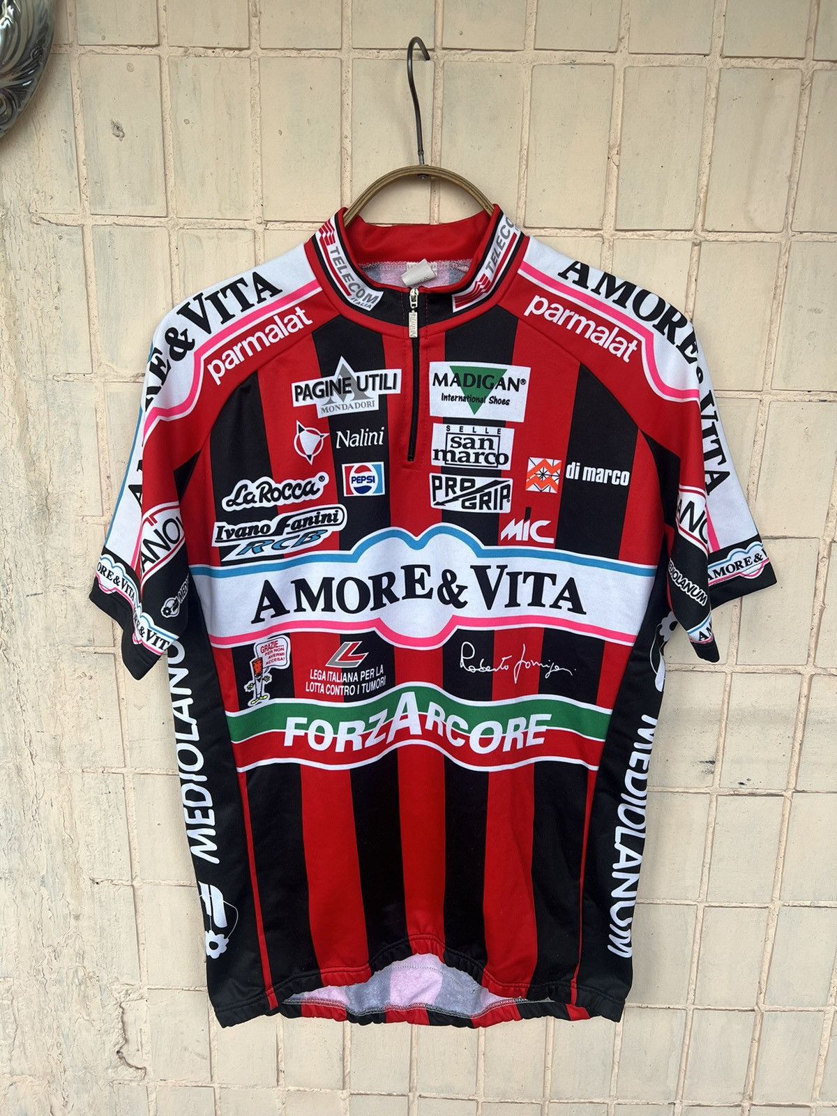 Bicycle Vintage Race 90s Jersey Amore Vita Canova Y2K Pepsi Size US M / EU 48-50 / 2 - 2 Thumbnail