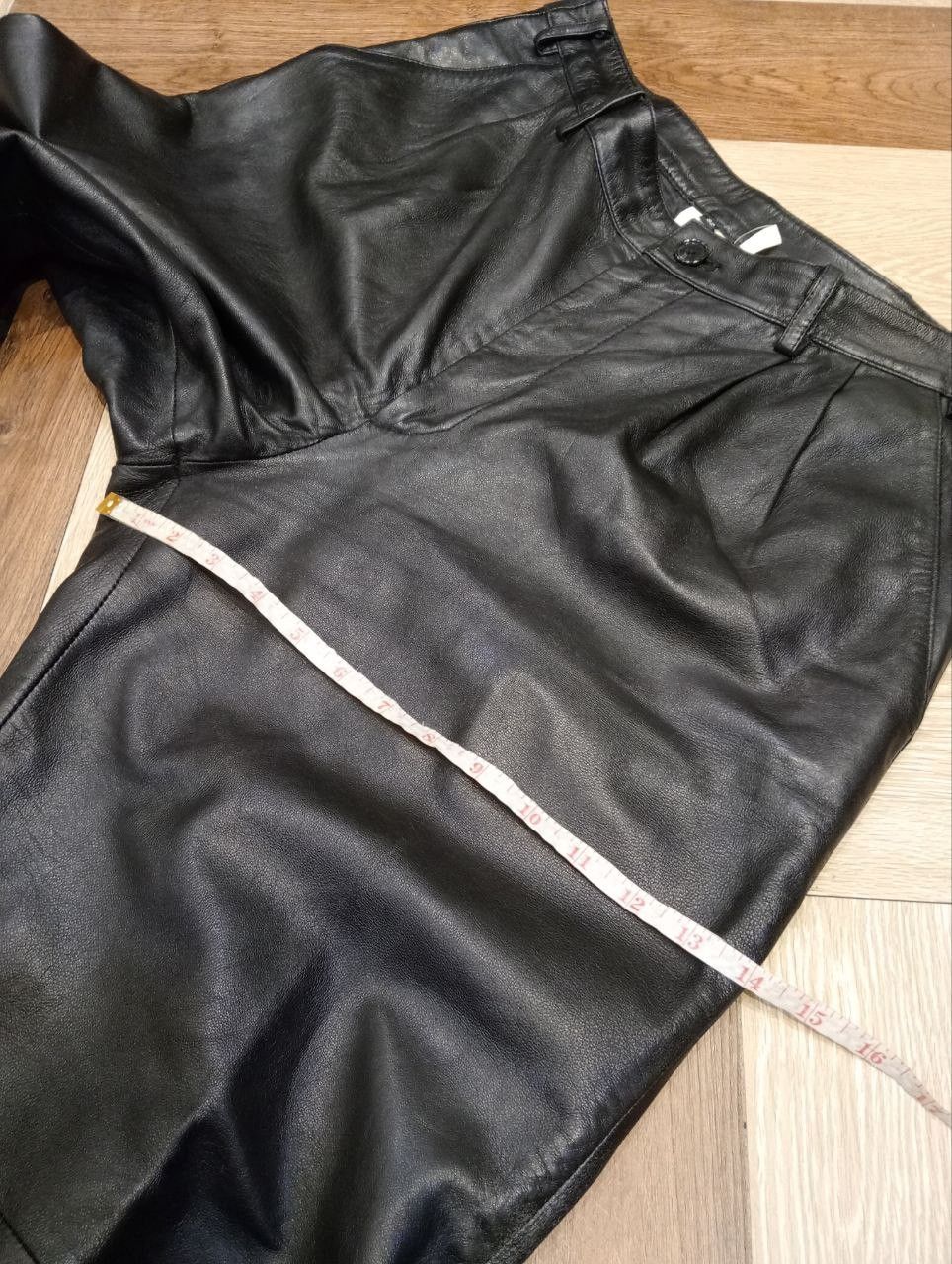 Japanese Brand VINTAGE JAPANESE SHEEPSKIN LEATHER BAGGY PANTS Size US 33 - 14 Thumbnail