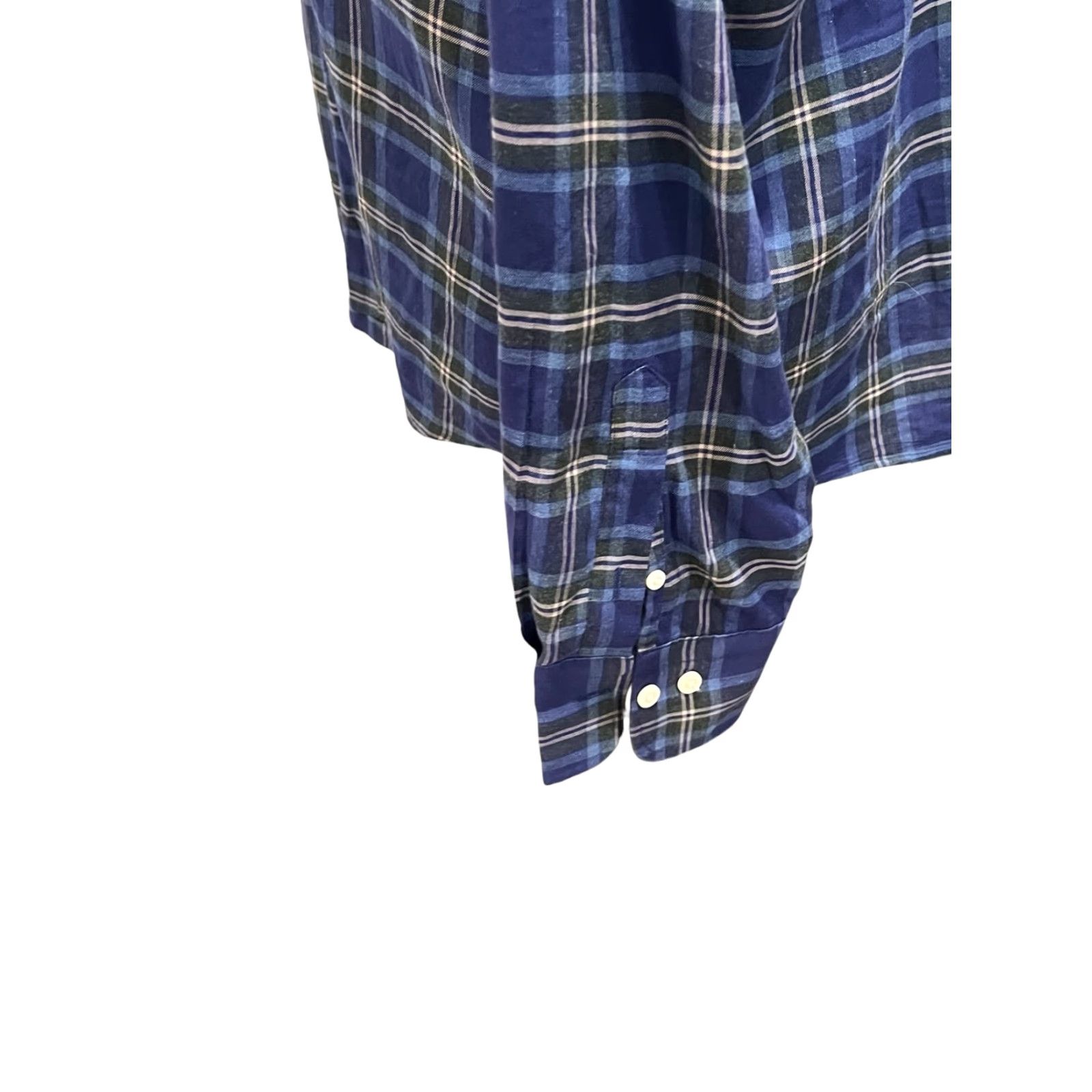 Peter Millar Peter Millar Shirt Mens XL Blue Plaid Long Sleeve Button-Up Soft Cotton Size US XL / EU 56 / 4 - 4 Thumbnail