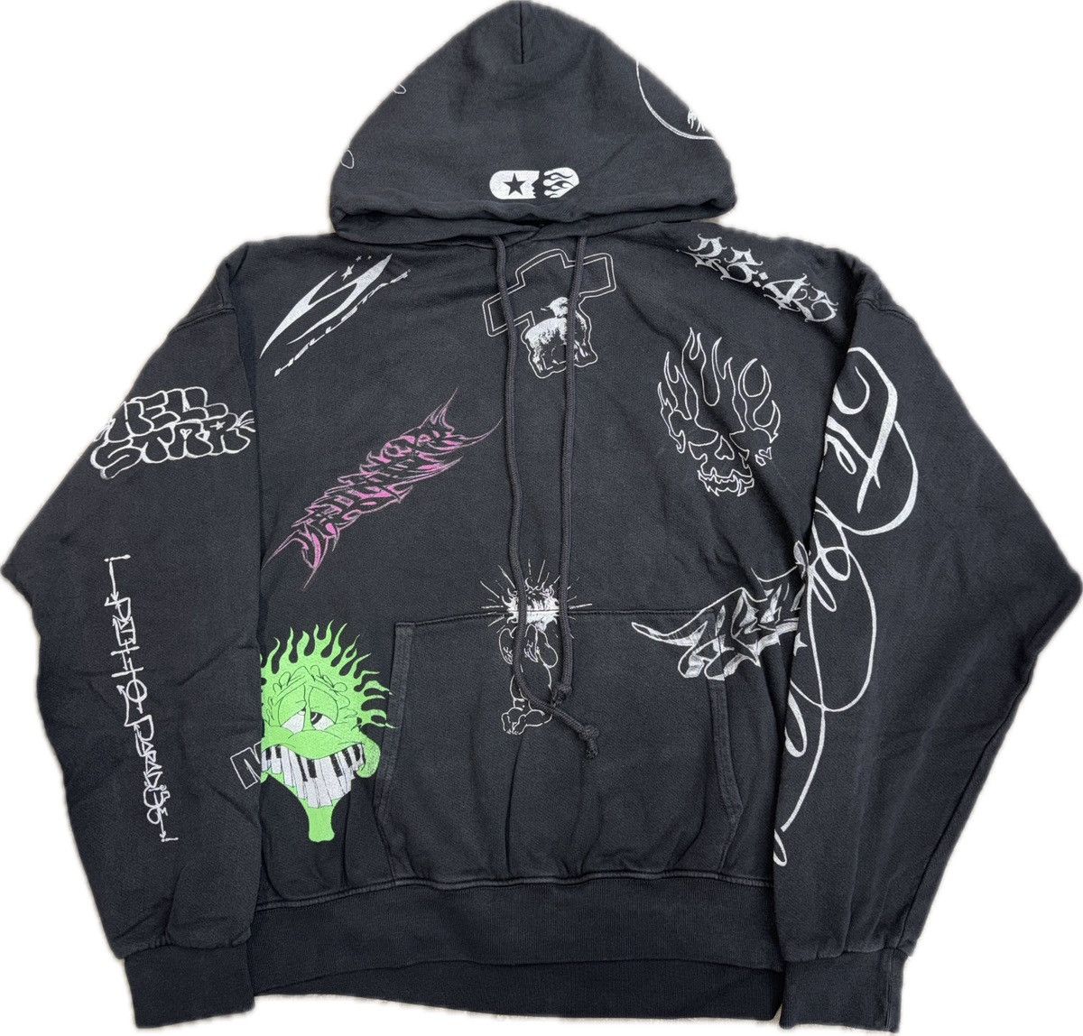 HELLSTAR Hellstar Graffiti Zip Up Hoodie Size US L / EU 52-54 / 3 - 1 Thumbnail