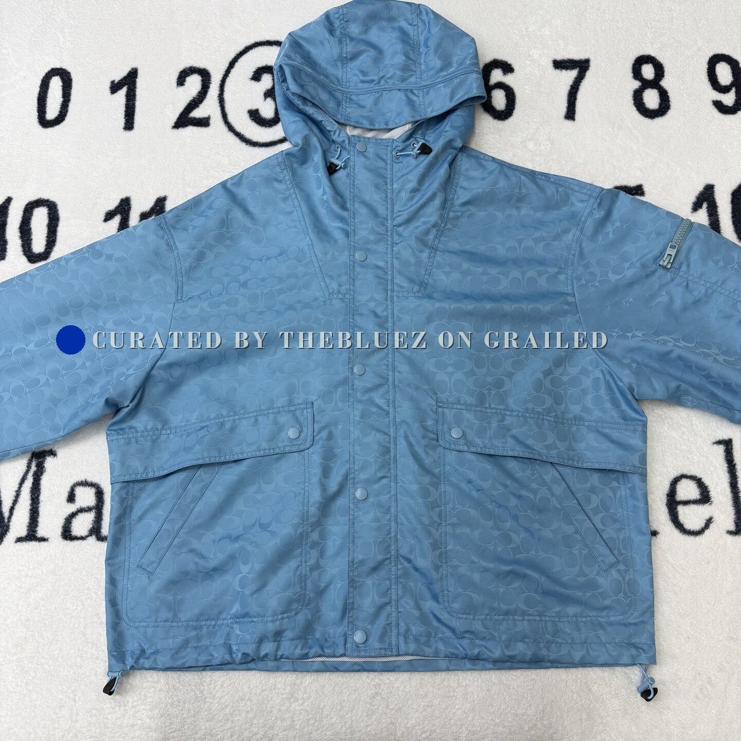 Coach Coach Blue Monogram Hooded Jacket Size US XL / EU 56 / 4 - 1 Thumbnail