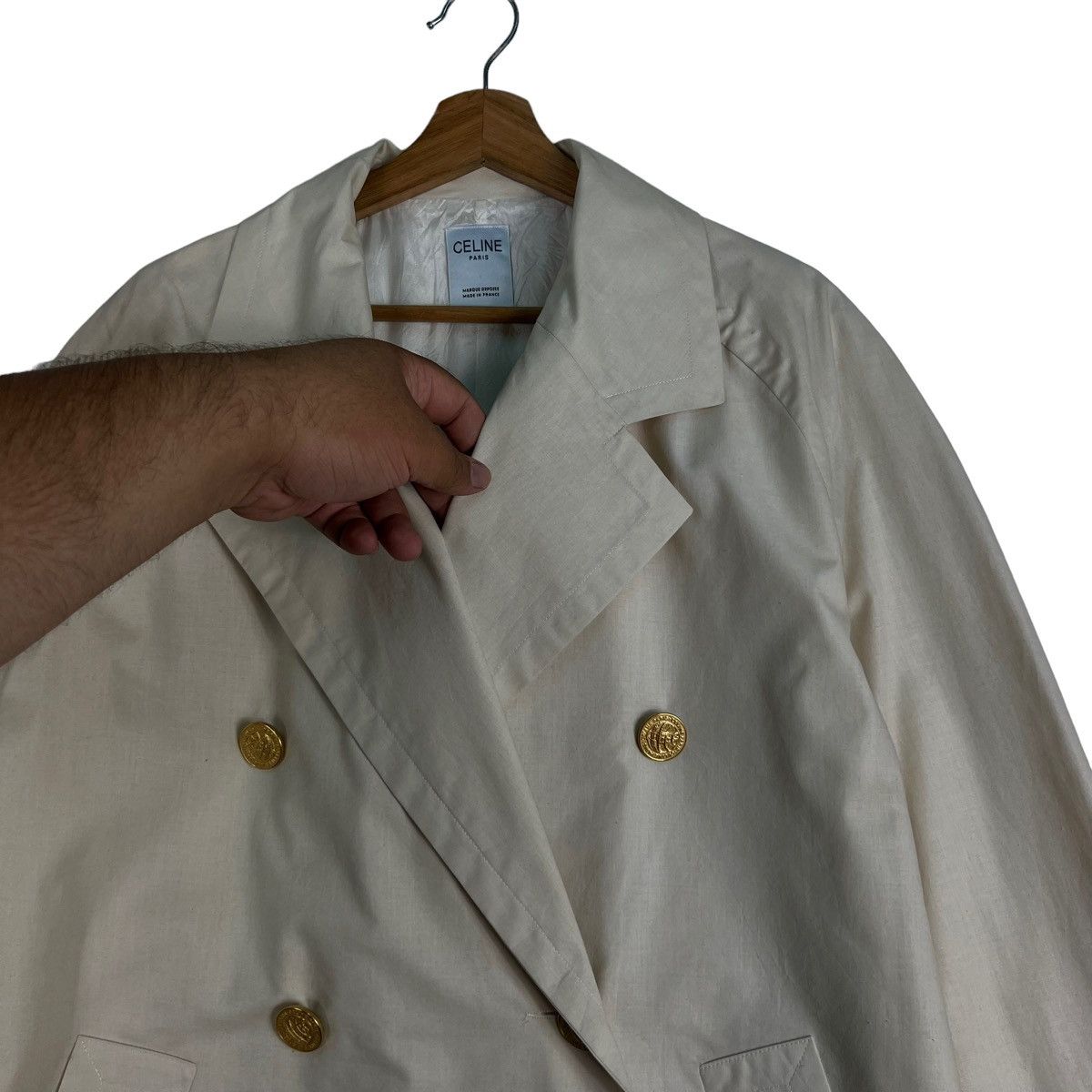Celine 🔥VTG CELINE PARIS MADE IN FRANCE DOUBLE BREAST JACKET Size US L / EU 52-54 / 3 - 3 Thumbnail