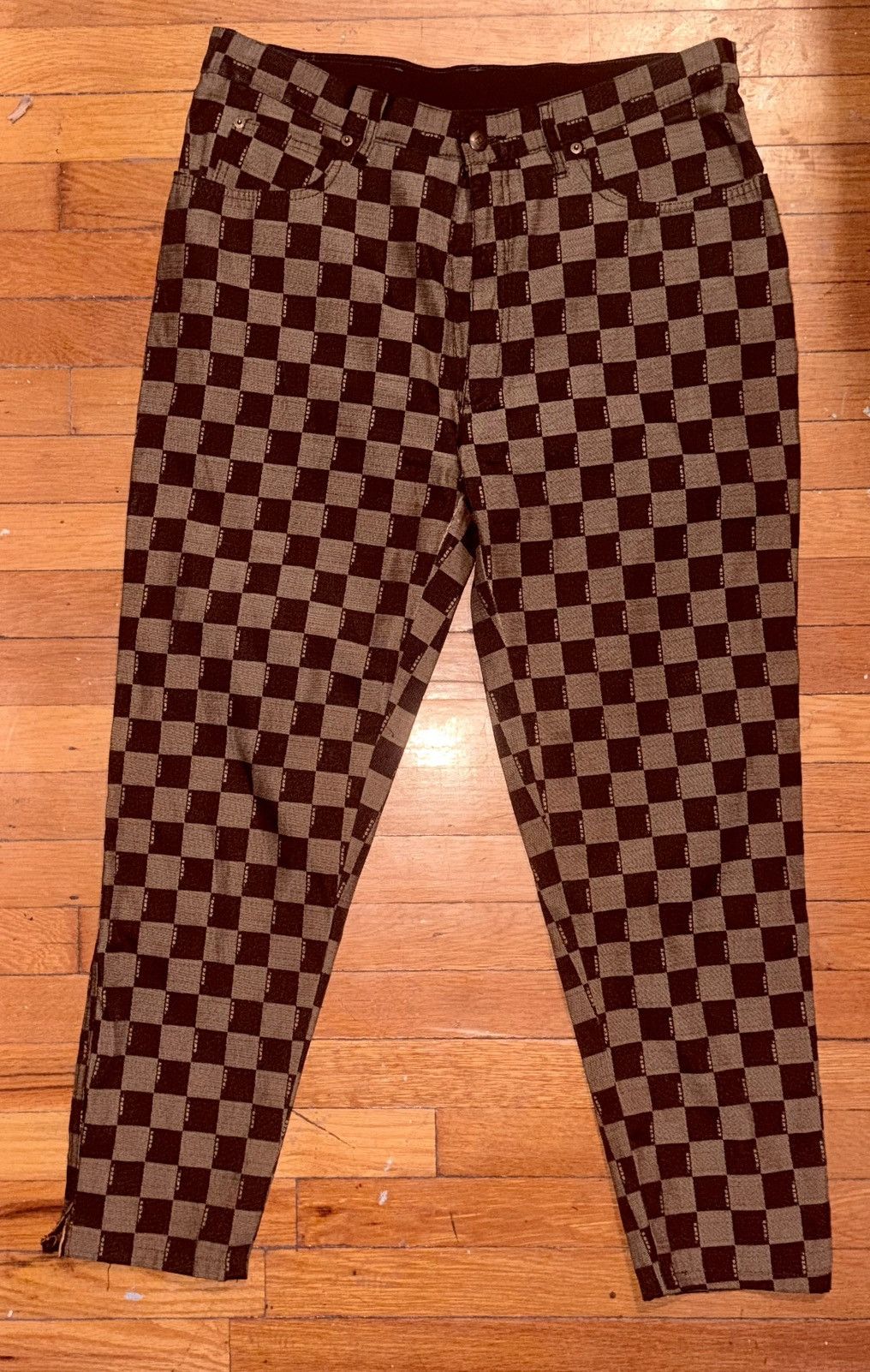 Fendi Fendi Checkered Monogram Jeans Size 36" / US 14 / IT 50 - 1 Thumbnail